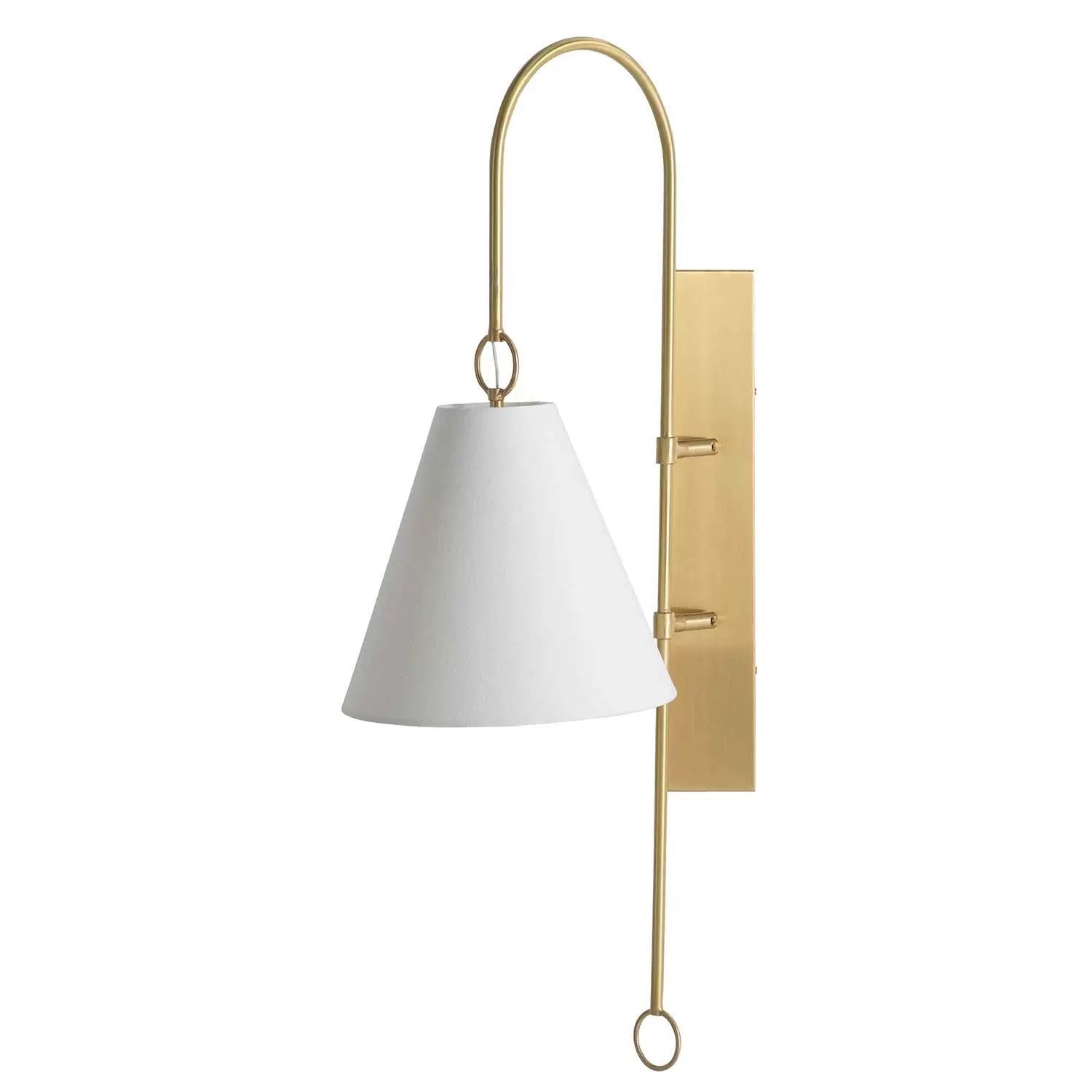 Andromeda Modern Premium Brass Fabric Wall Lamp - Letslighting