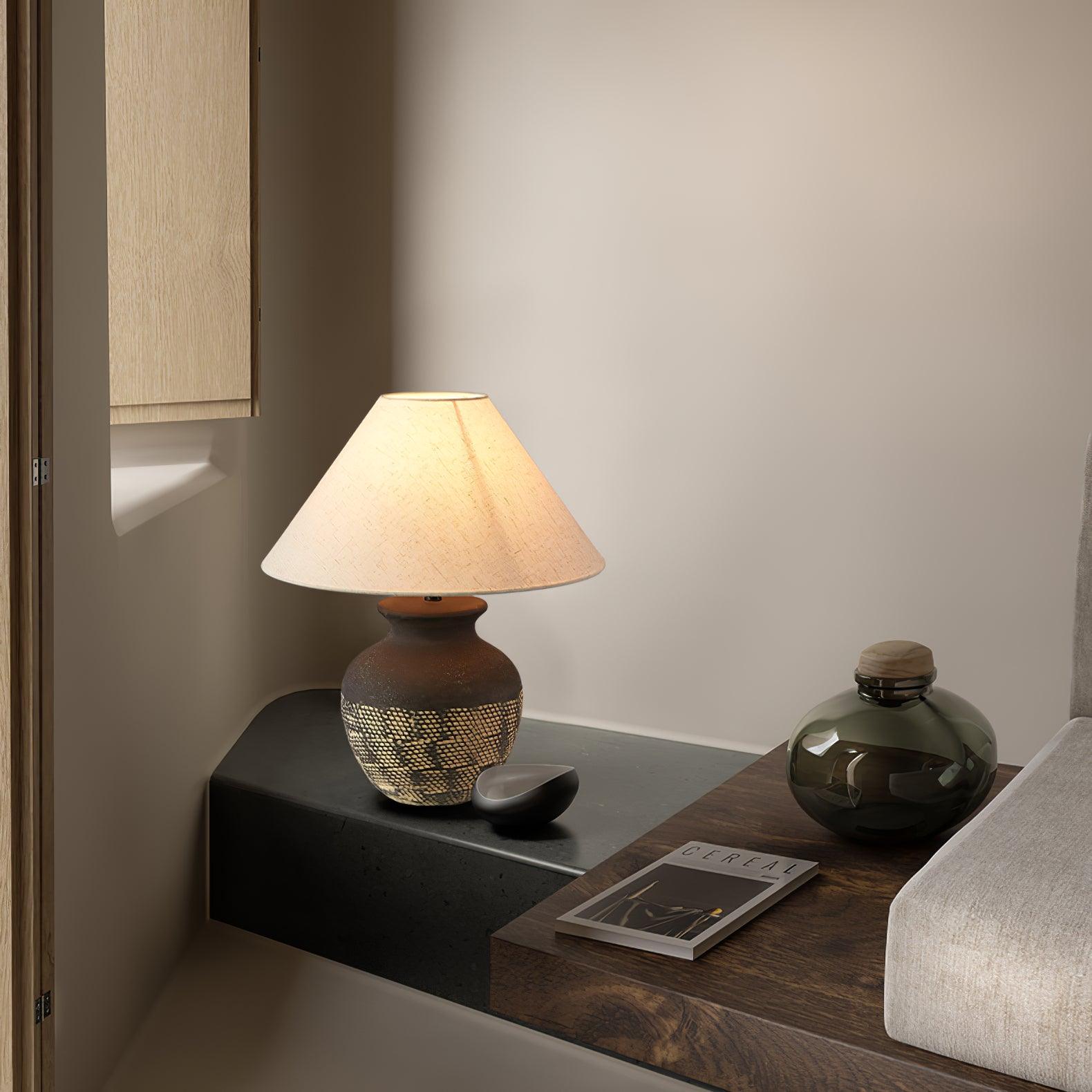 Ellie Minimalist Ceramics Table Lamp - Letslighting