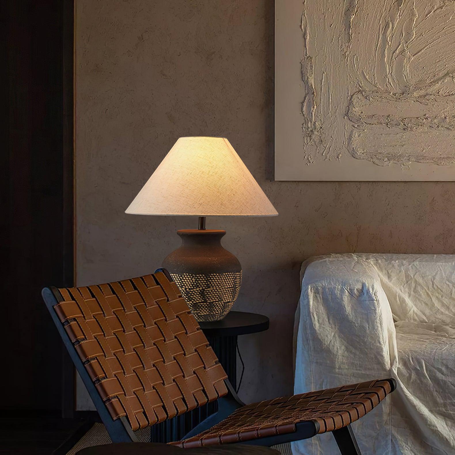 Ellie Minimalist Ceramics Table Lamp - Letslighting