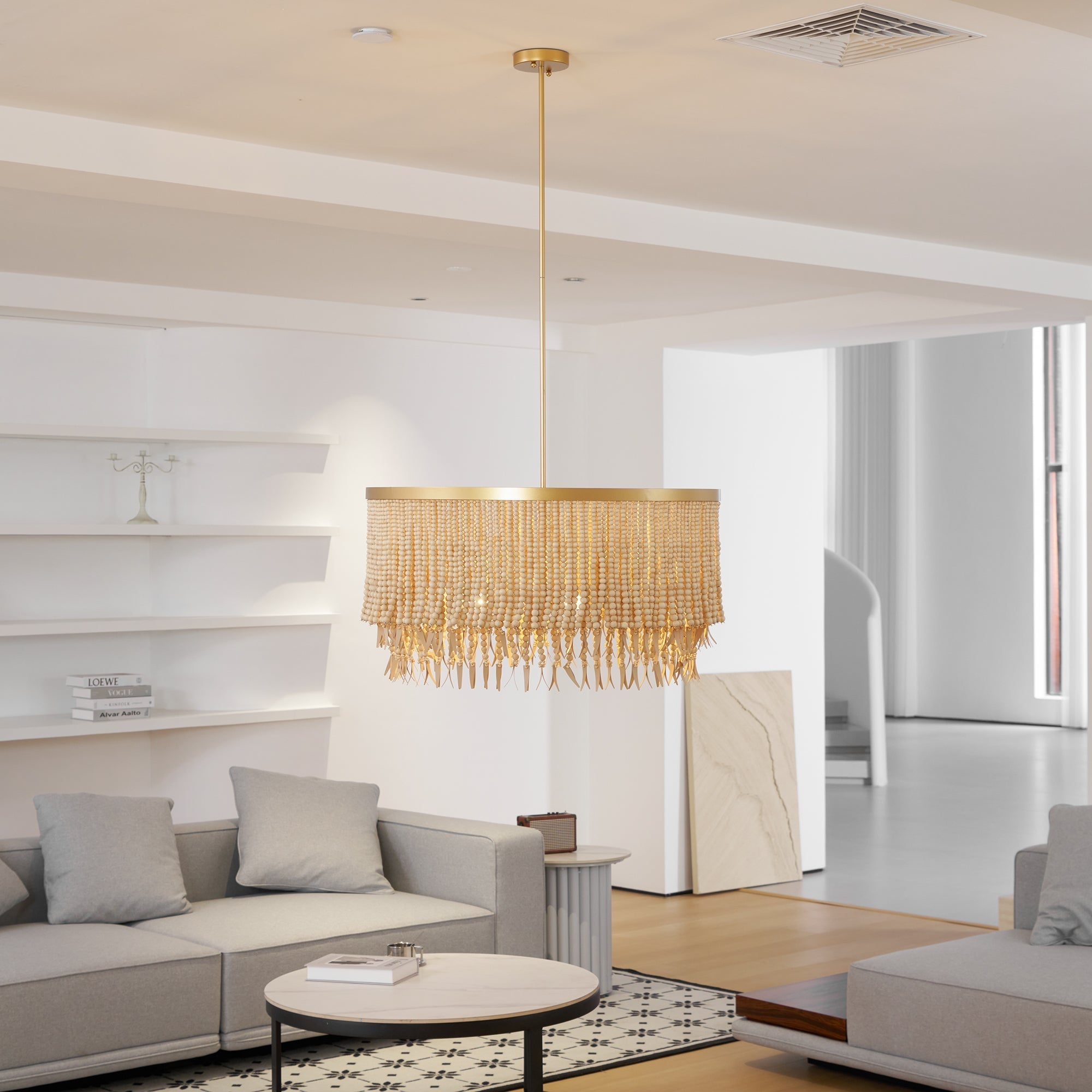 Silva Chandelier Wood and Coconut beads