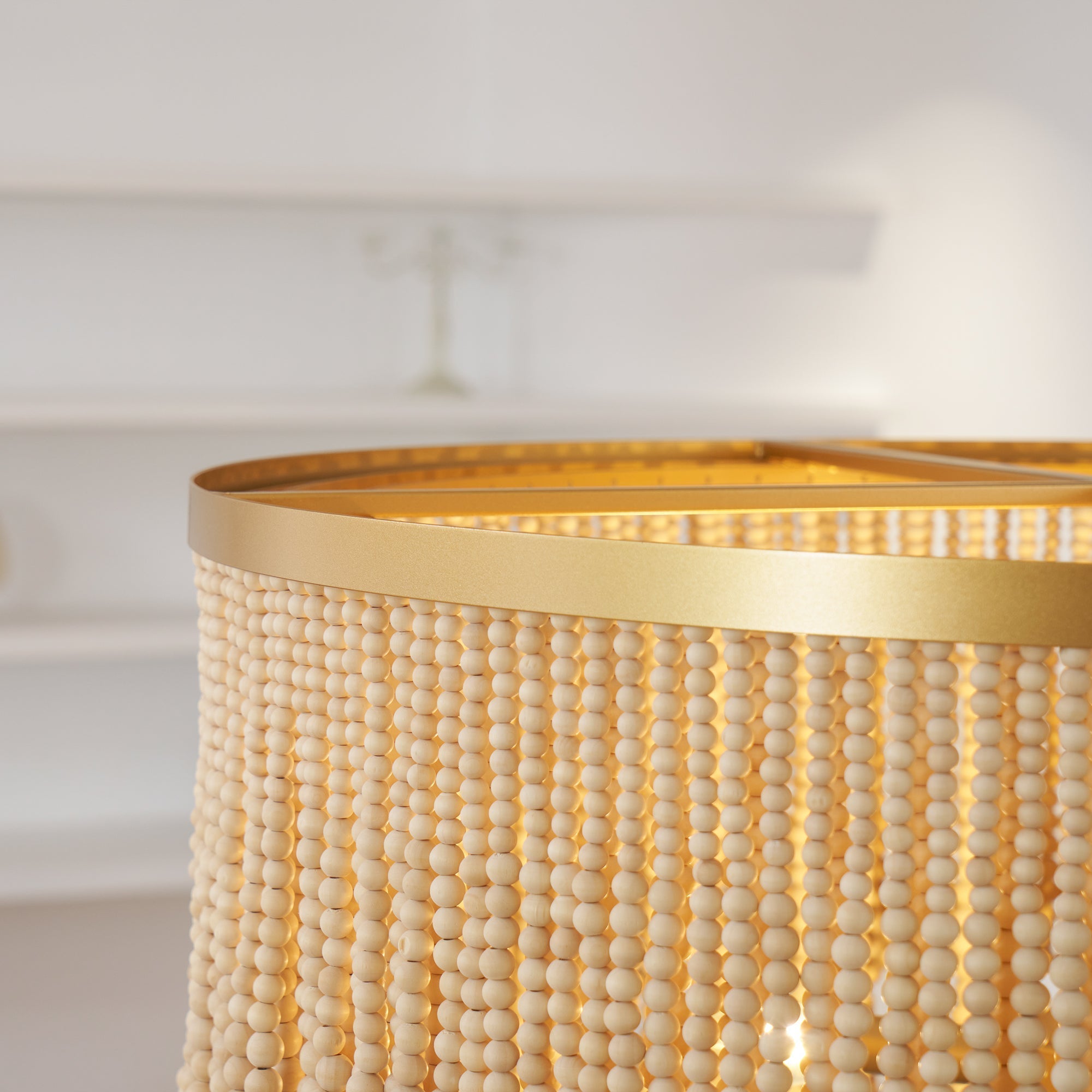Silva Chandelier Wood and Coconut beads