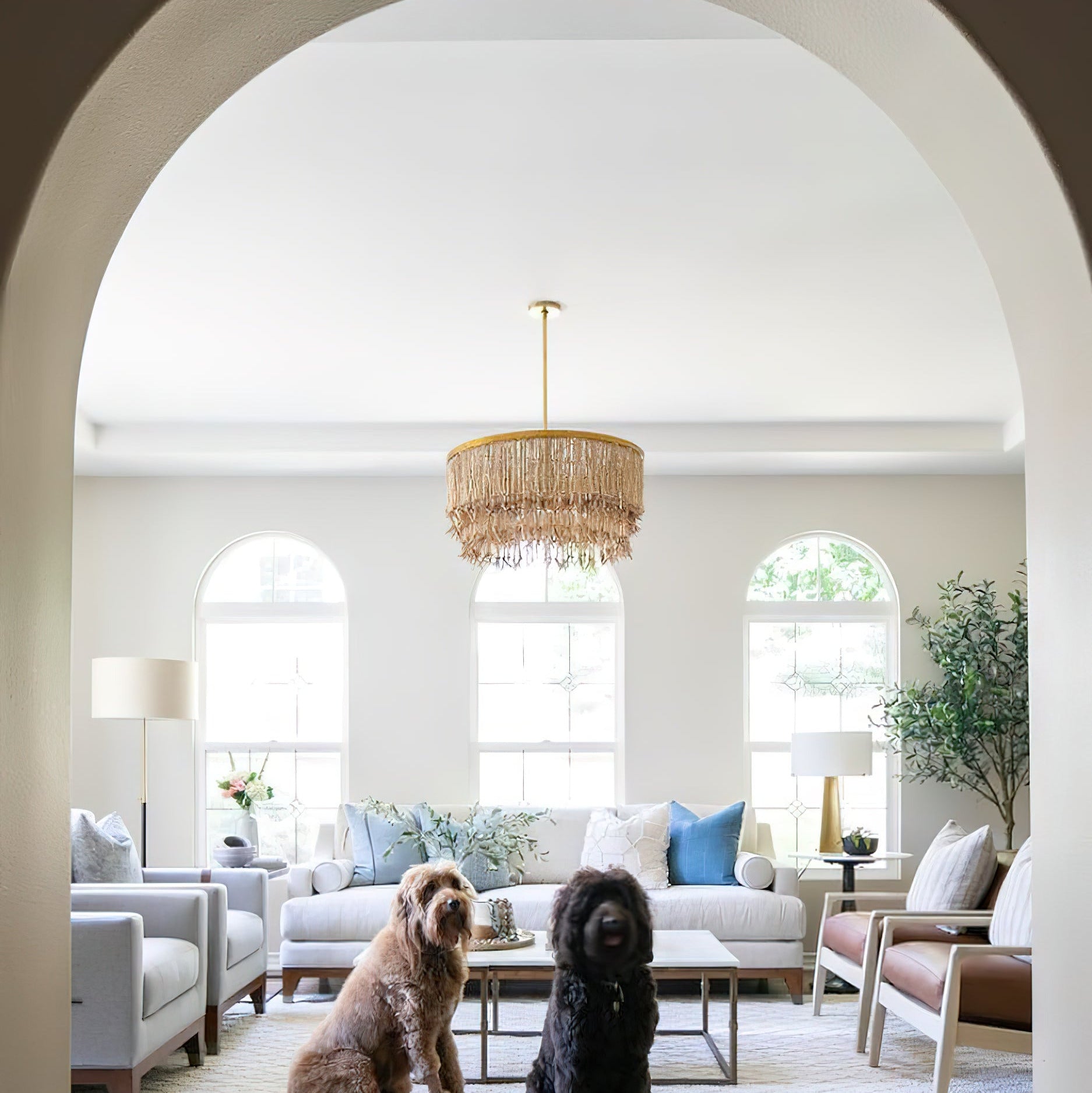 Silva Chandelier Wood and Coconut beads