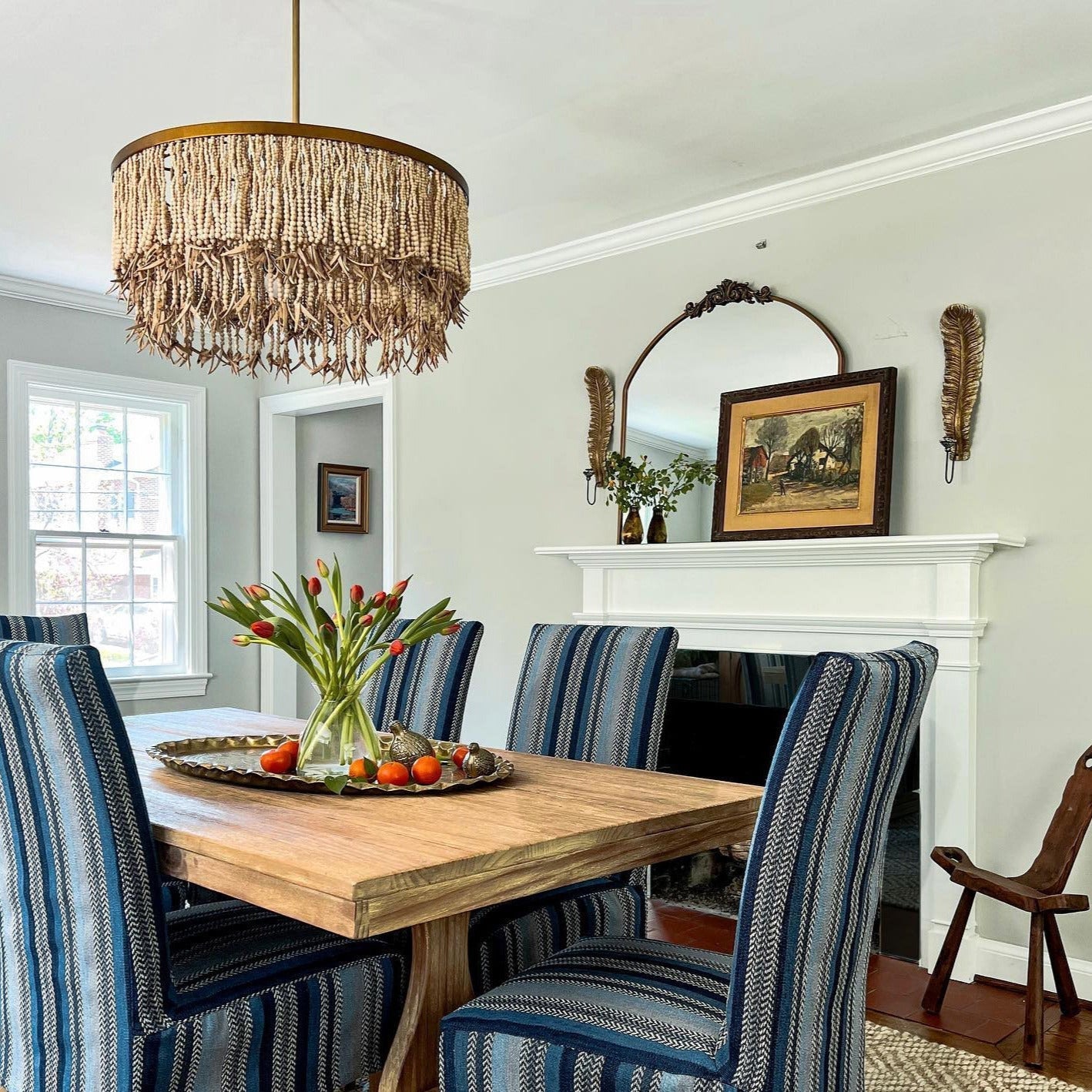 Silva Chandelier Wood and Coconut beads