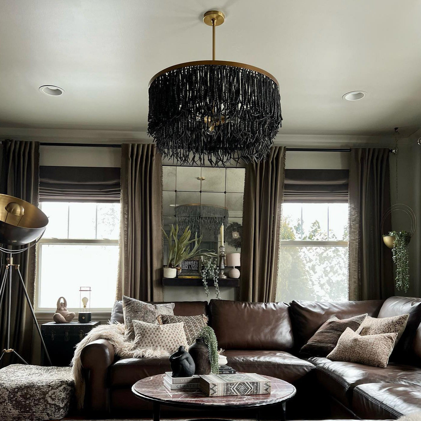 Silva Chandelier Wood and Coconut beads