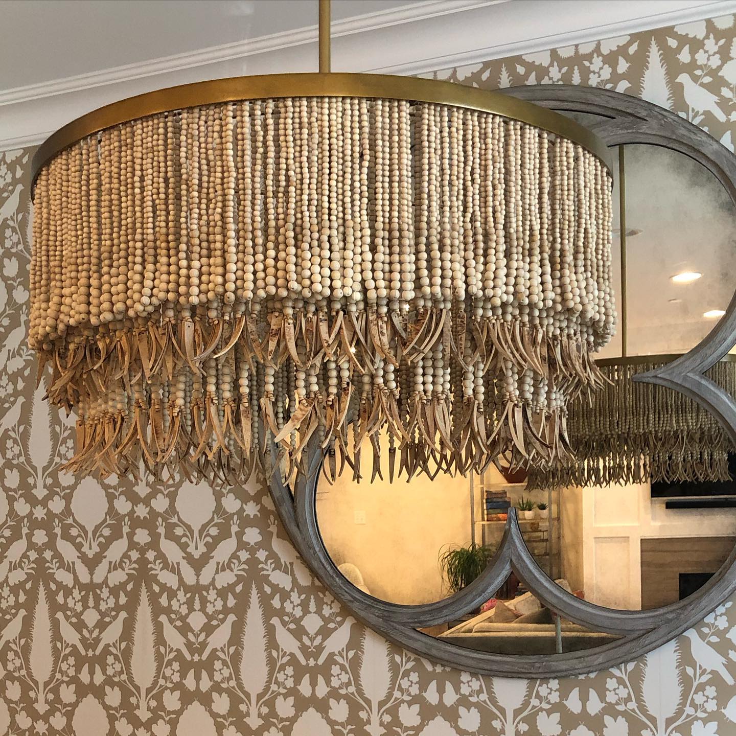 Silva Chandelier Wood and Coconut beads