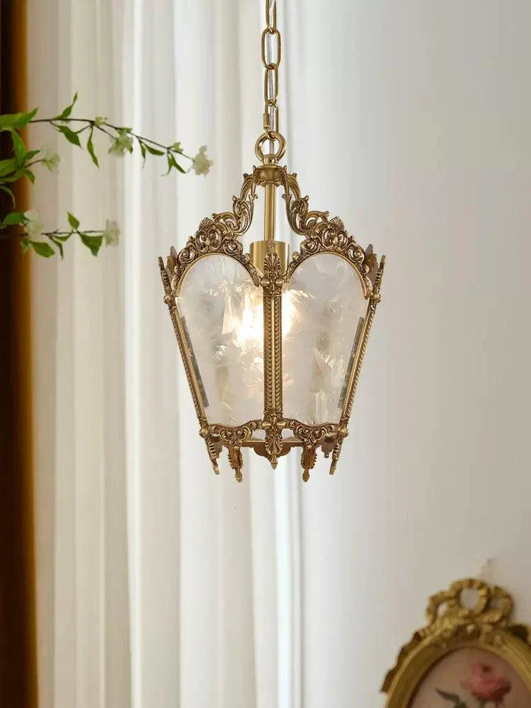 Lustra Pendant Lamp Brass Empire Antique Elegant - Letslighting