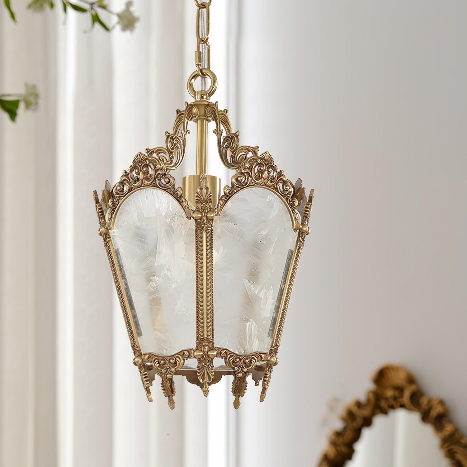 Lustra Pendant Lamp Brass Empire Antique Elegant - Letslighting