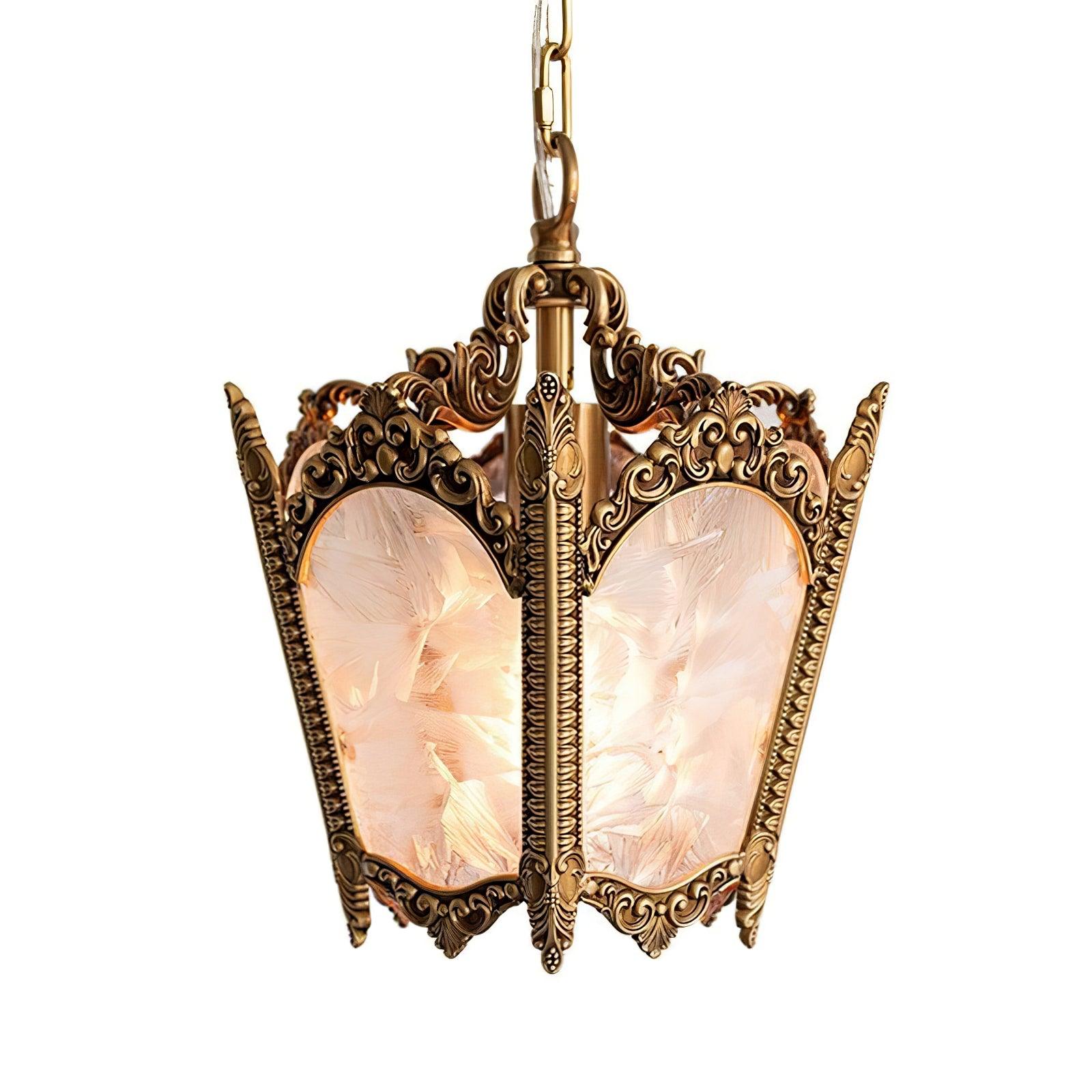 Lustra Pendant Lamp Brass Empire Antique Elegant - Letslighting