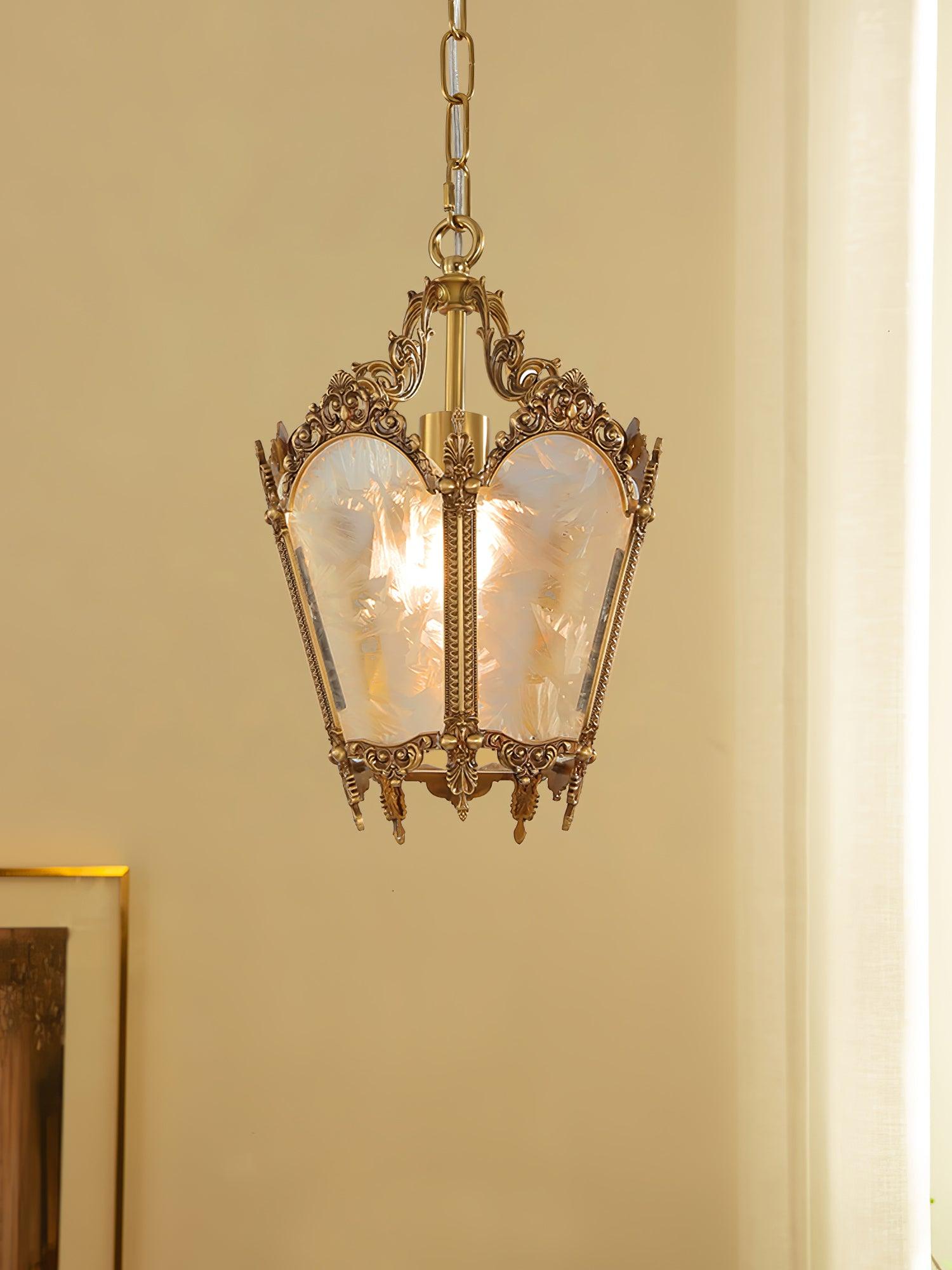 Lustra Pendant Lamp Brass Empire Antique Elegant - Letslighting