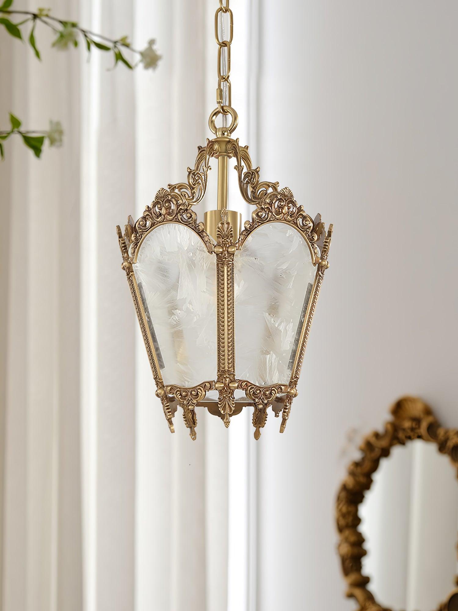Lustra Pendant Lamp Brass Empire Antique Elegant - Letslighting