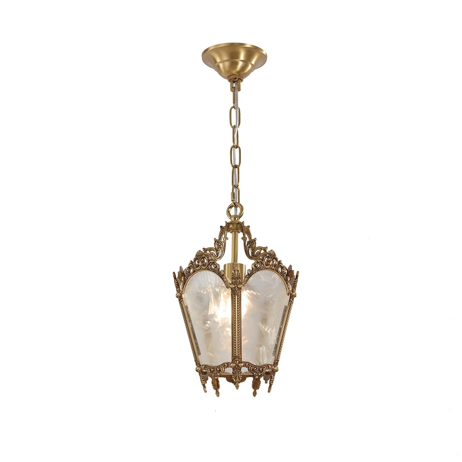 Lustra Pendant Lamp Brass Empire Antique Elegant - Letslighting