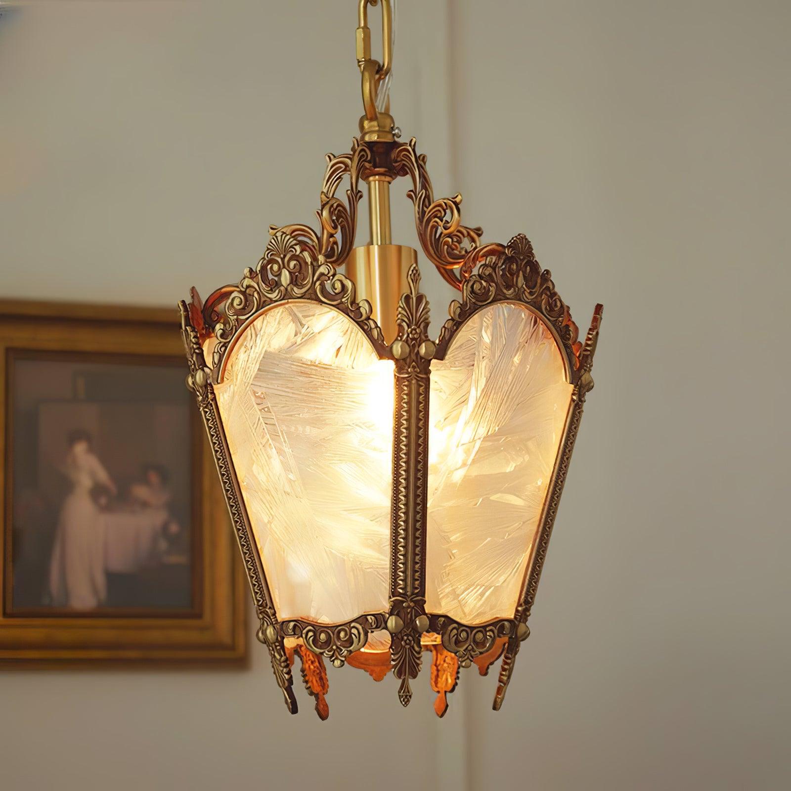 Lustra Pendant Lamp Brass Empire Antique Elegant - Letslighting