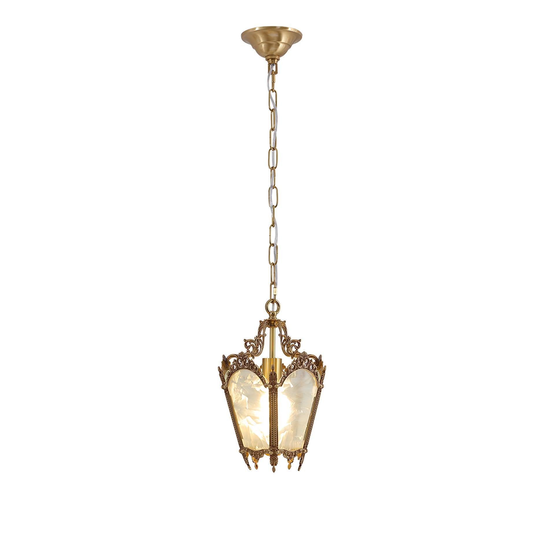 Lustra Pendant Lamp Brass Empire Antique Elegant - Letslighting