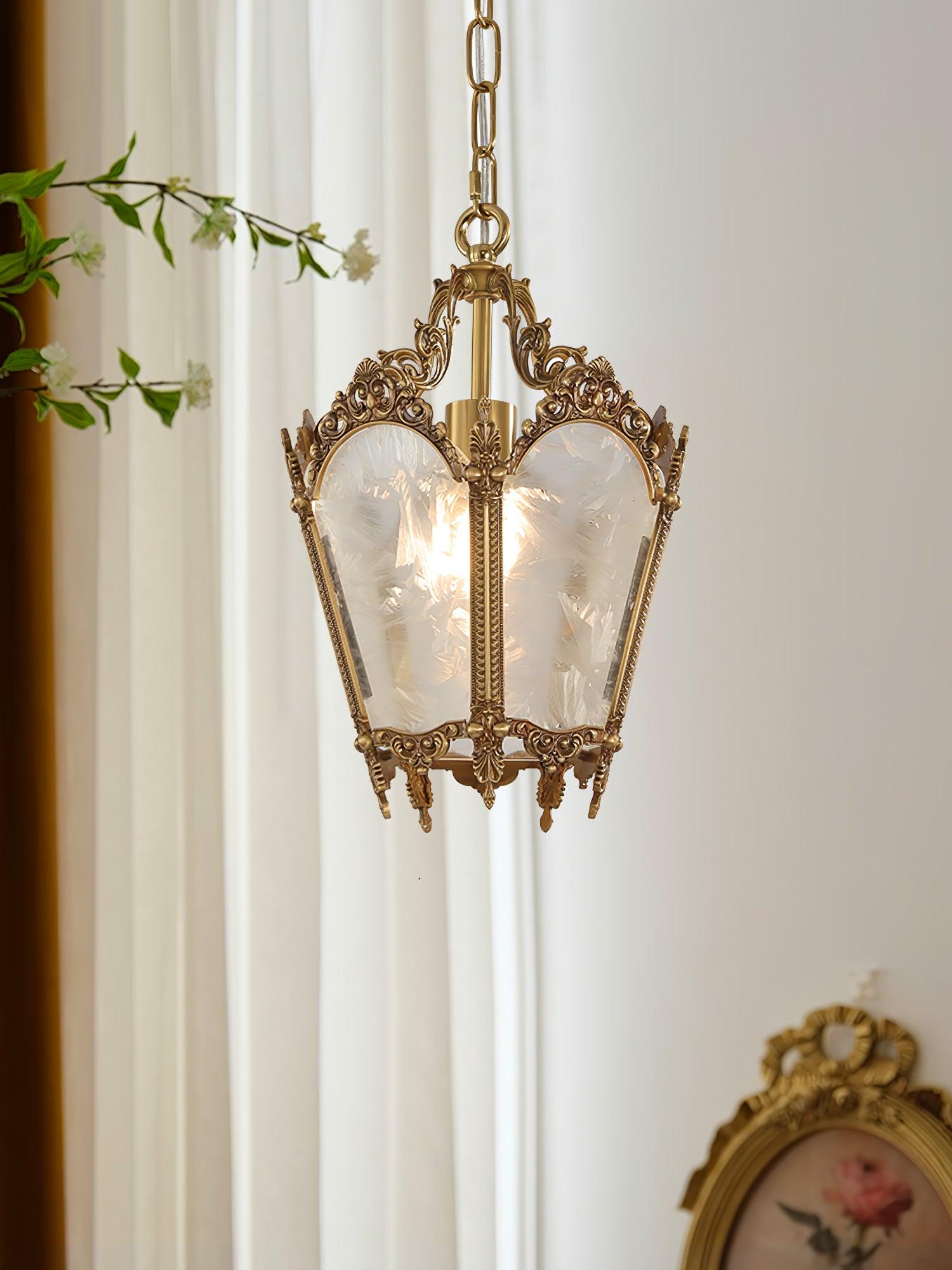 Lustra Pendant Lamp Brass Empire Antique Elegant - Letslighting