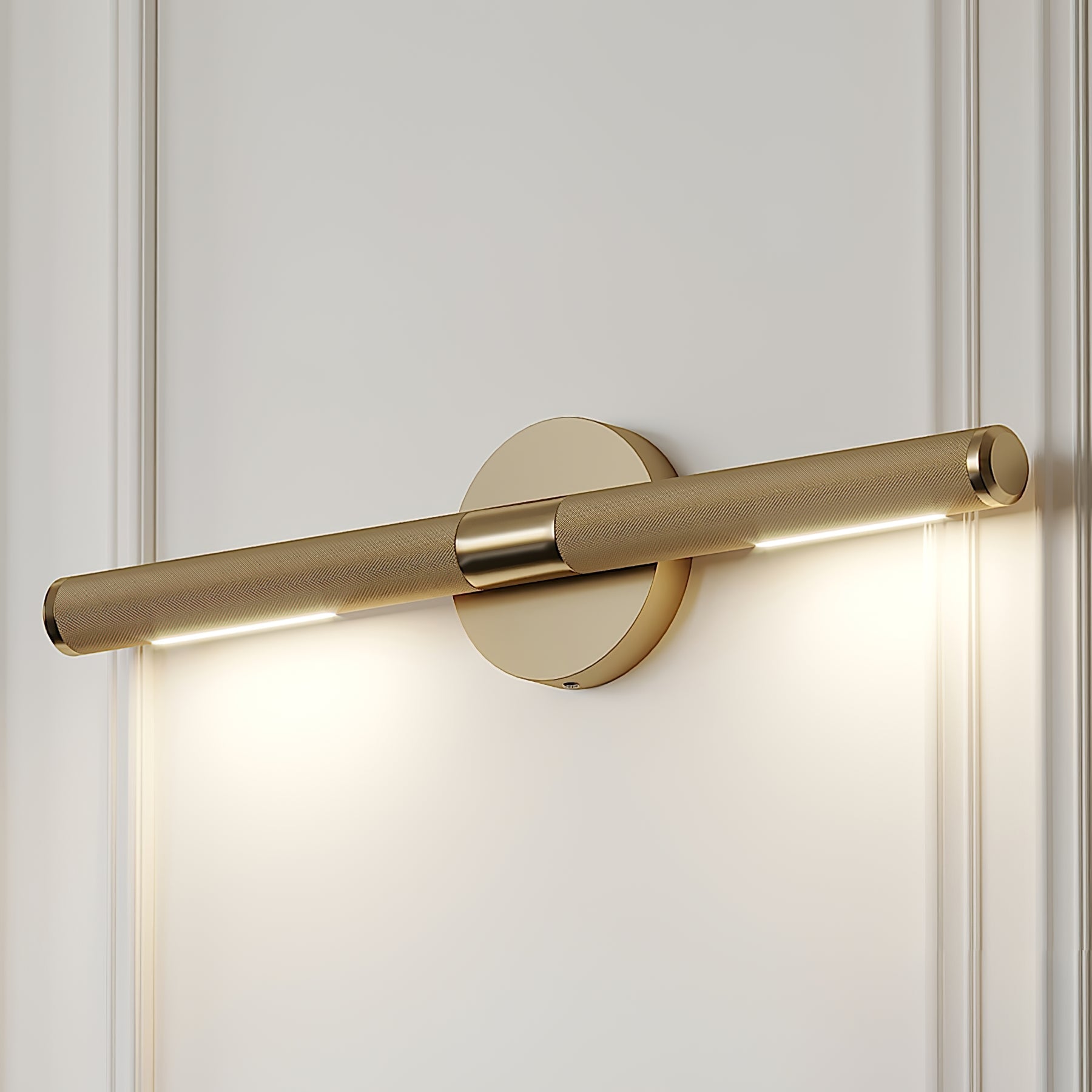 Solvain Modern Brass LED Wall Light - Letslighting
