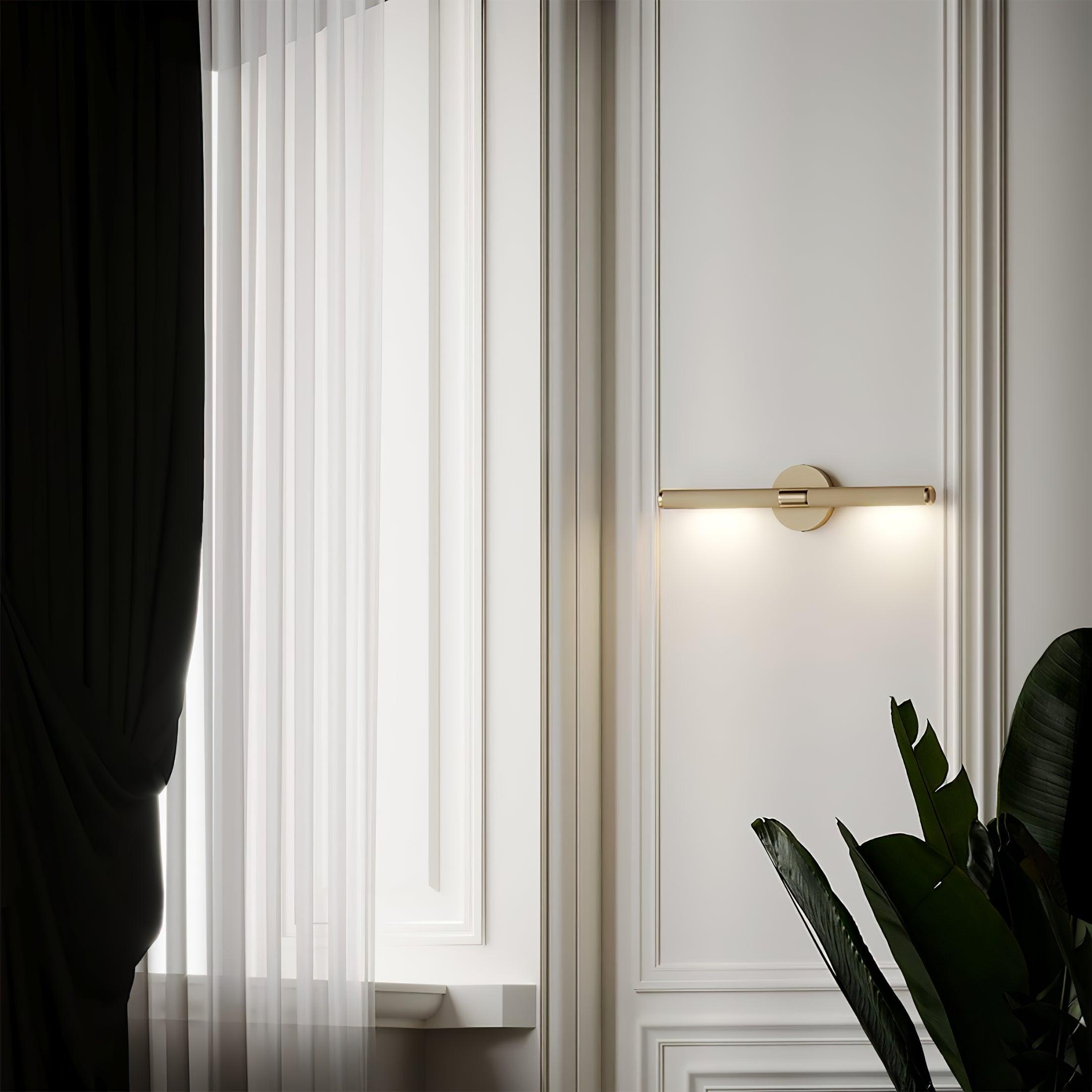 Solvain Modern Brass LED Wall Light - Letslighting