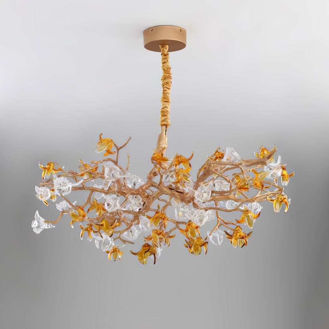 Ulfuvye Postmodern Luxury Branch Brass Crystal Chandelier - Letslighting