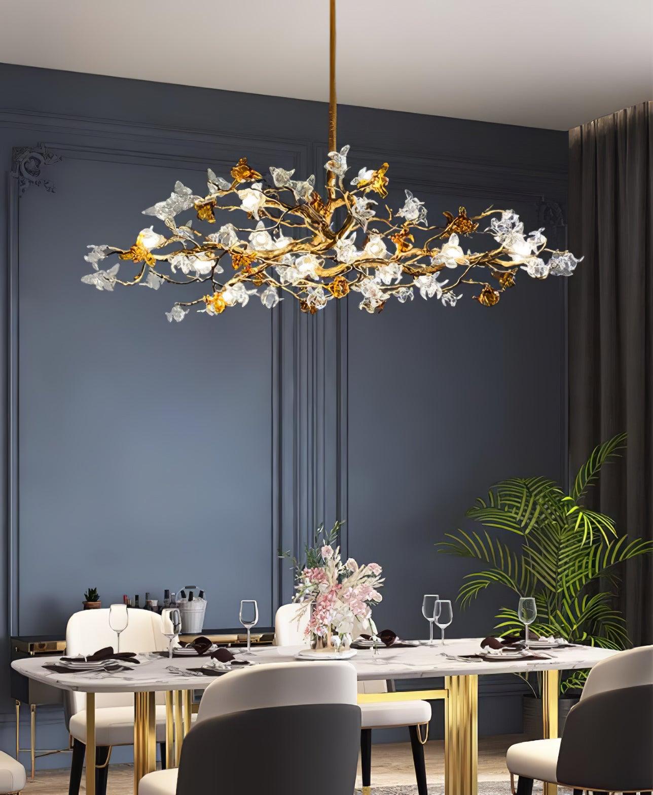 Ulfuvye Postmodern Luxury Branch Brass Crystal Chandelier - Letslighting