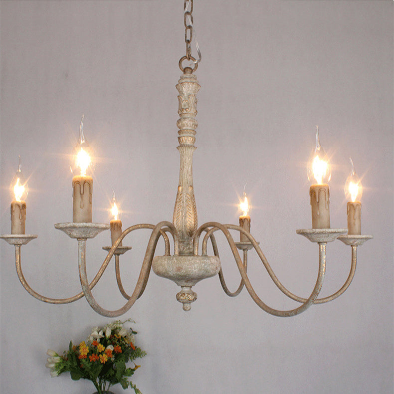 Ljomuvyi Traditional Farmhouse Wood Chandelier - Letslighting