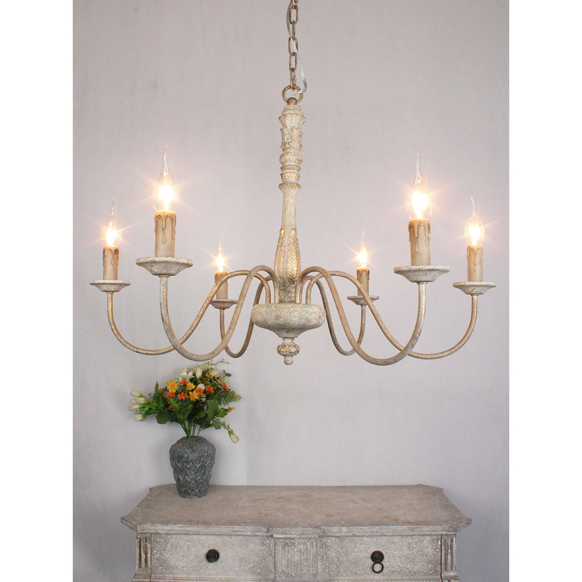 Ljomuvyi Traditional Farmhouse Wood Chandelier - Letslighting