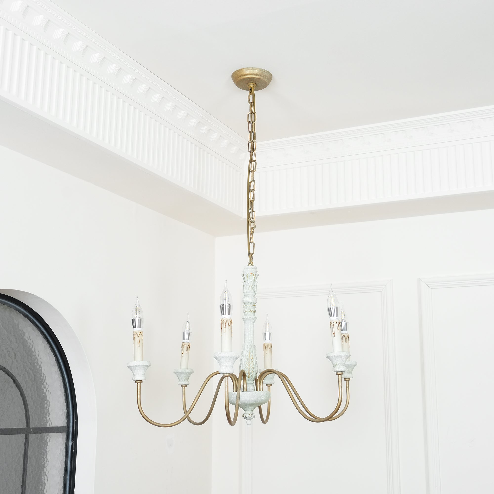Ljomuvyi Traditional Farmhouse Wood Chandelier - Letslighting