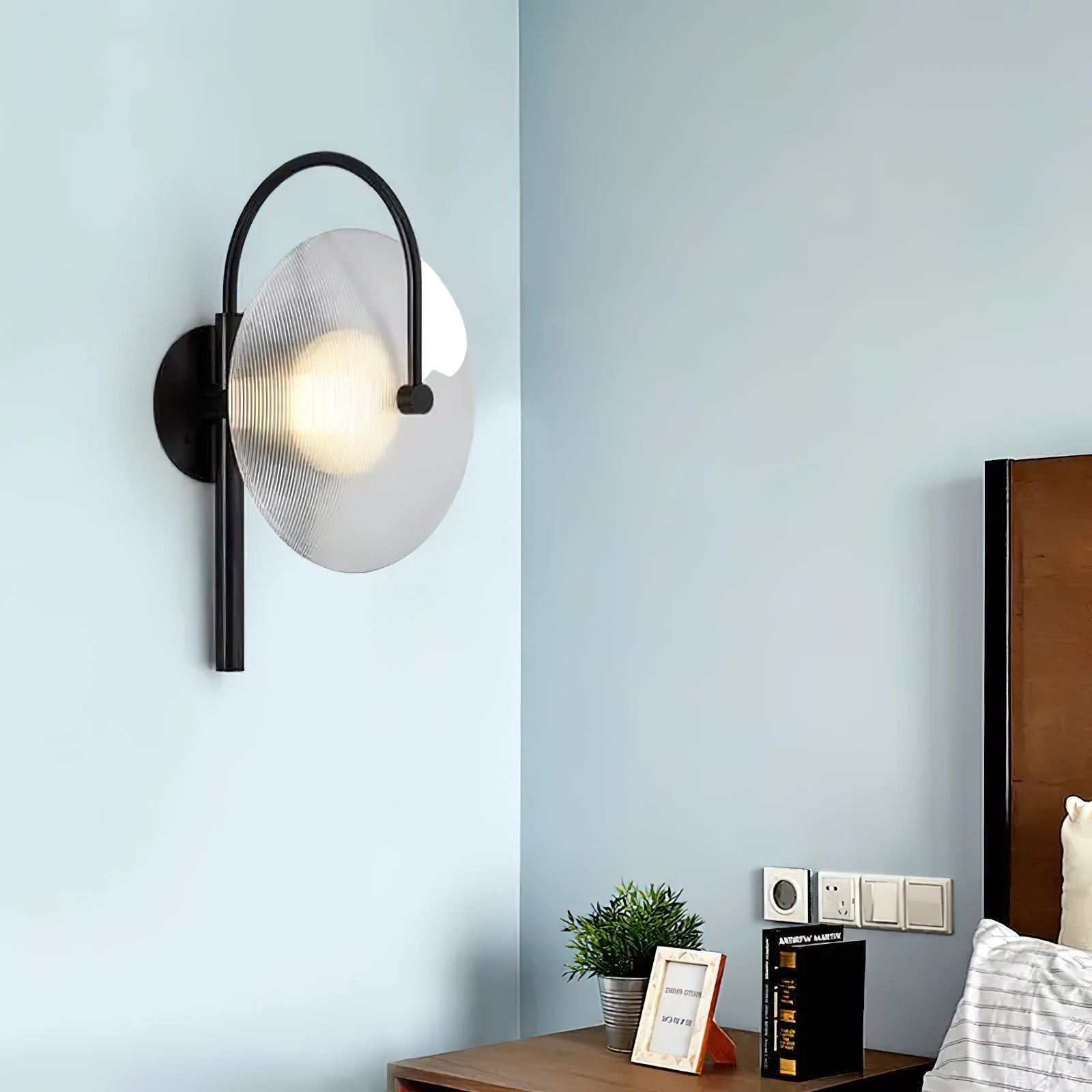 Antonia Modern Minimalist Art Glass Wall Lamp - Letslighting