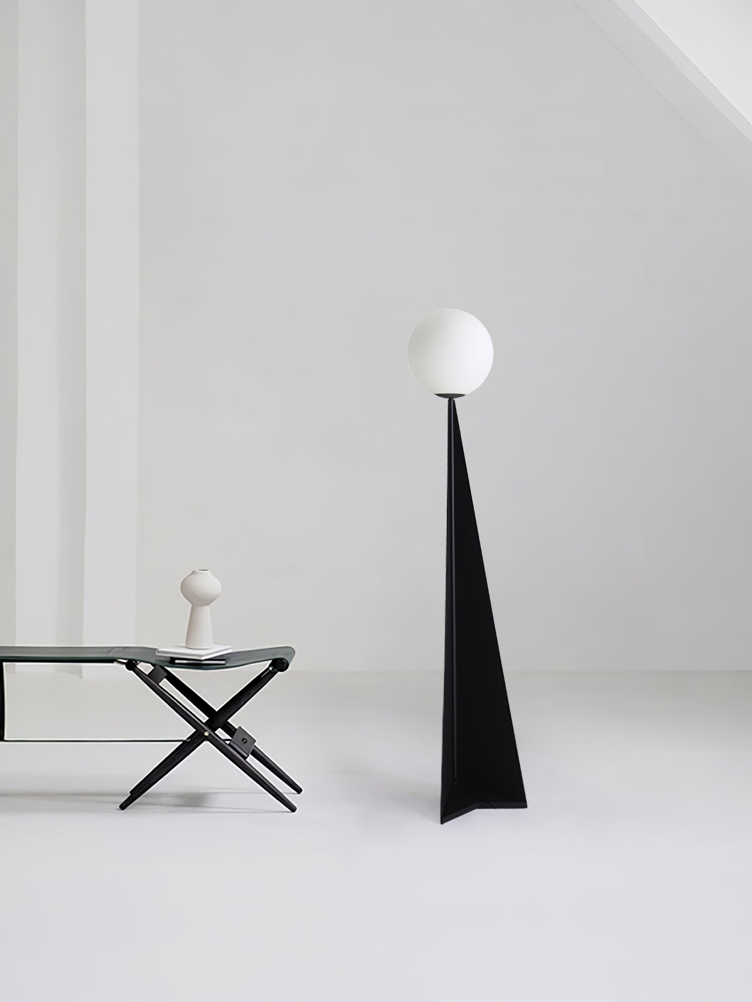 Vertex Minimalist Sphere Floor Lamp - Letslighting