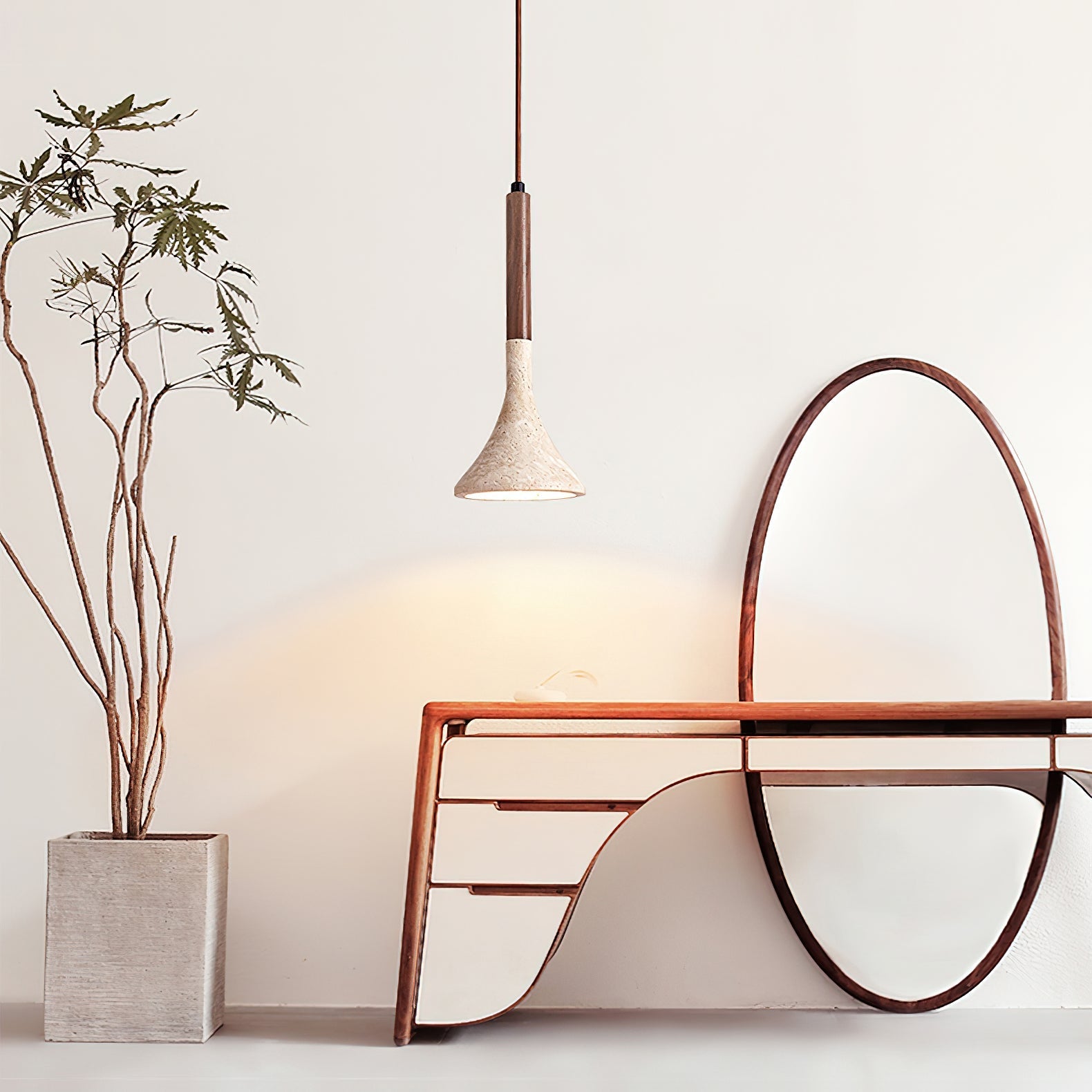 Ilnoren Travertine Pendant Light - Letslighting