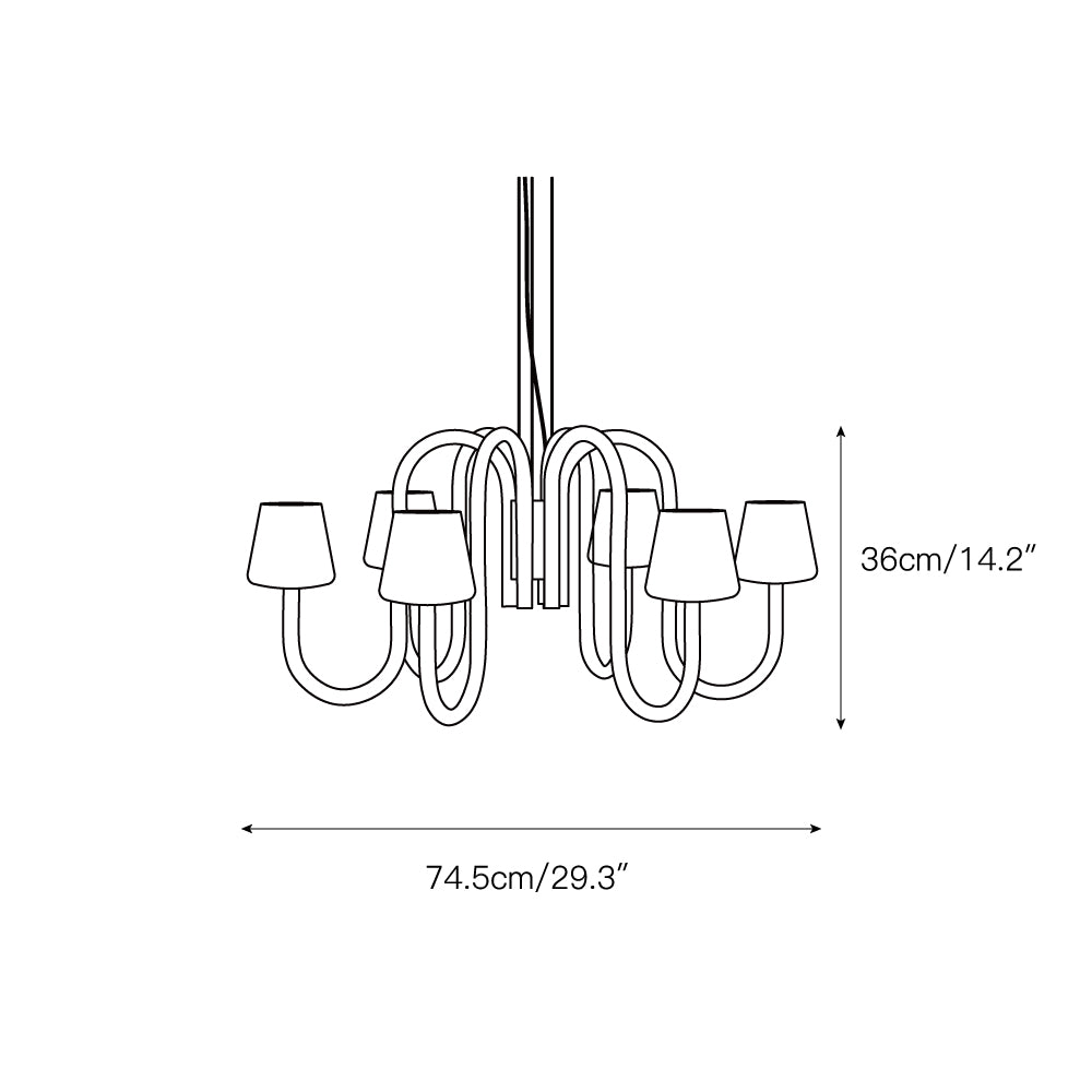 Ostruvyn Modern Premium Glass Chandelier - Letslighting