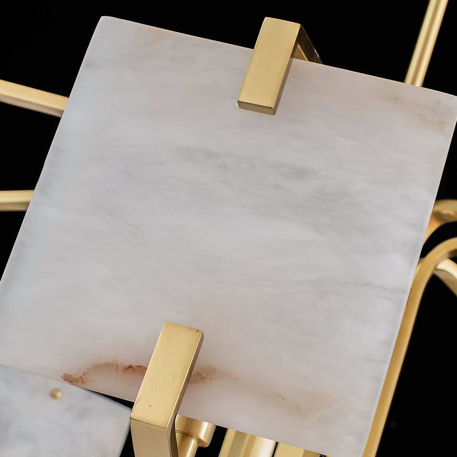 Luster Luxury Brass Alabaster Chandelier - Letslighting