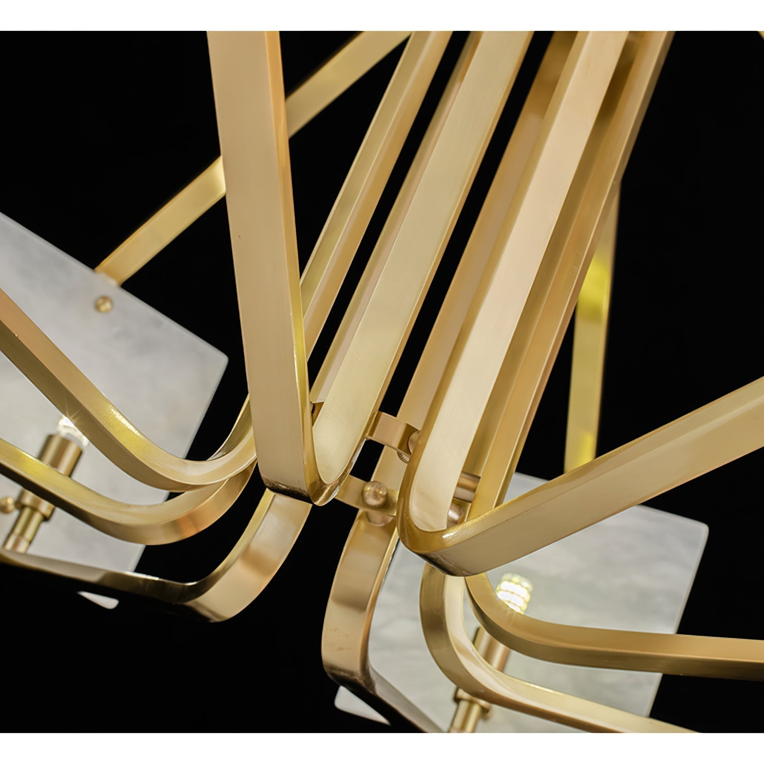 Luster Luxury Brass Alabaster Chandelier - Letslighting