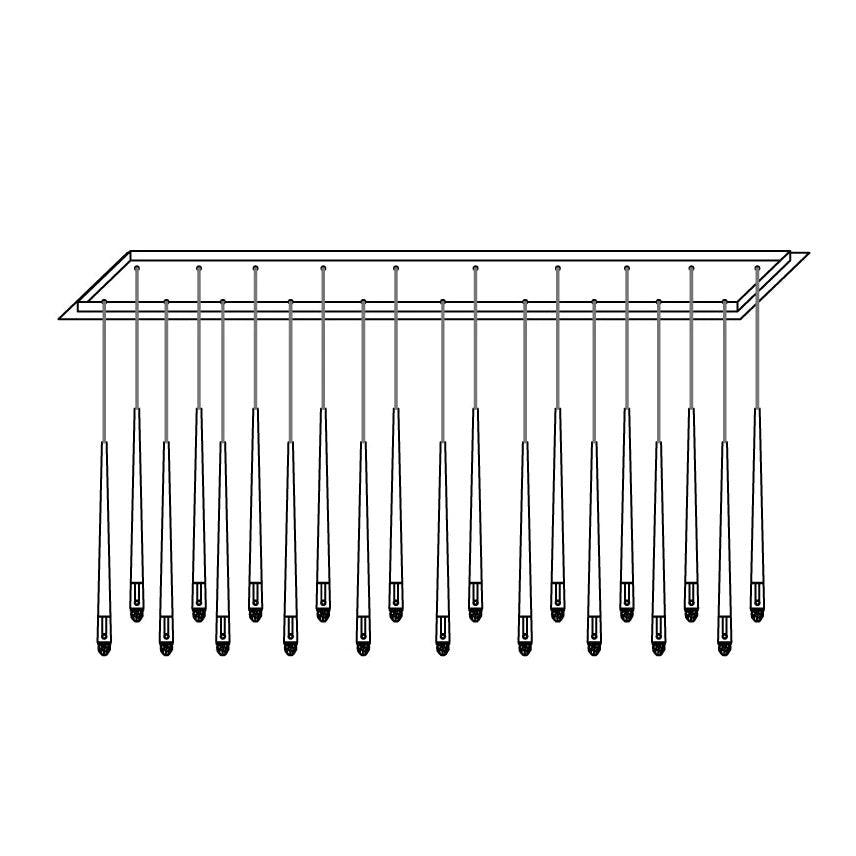 Chandelier with Polished Brass and Crystal Shades Minimalist - Letslighting