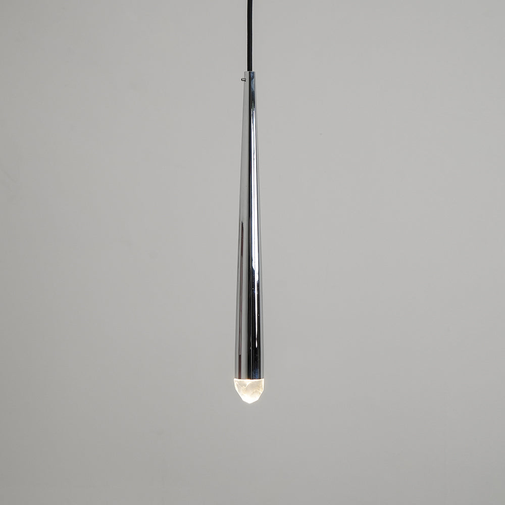 Chandelier Crystal Shade Brass Blackened Silver Luxe Minimalistic - Letslighting