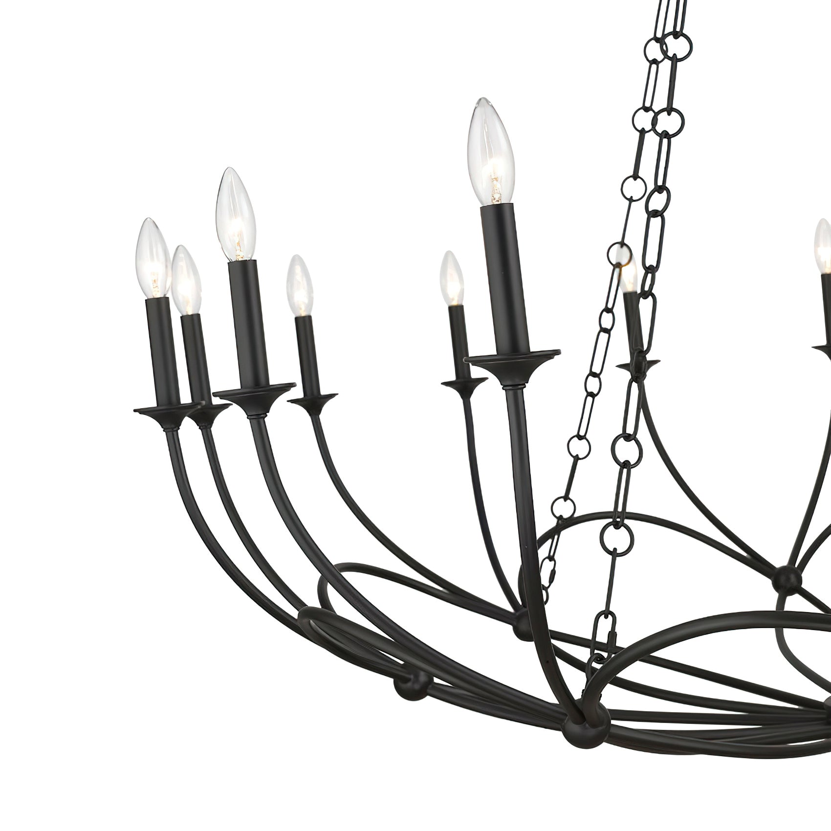 Arabella Candle-style Circular Design Chandelier - Letslighting