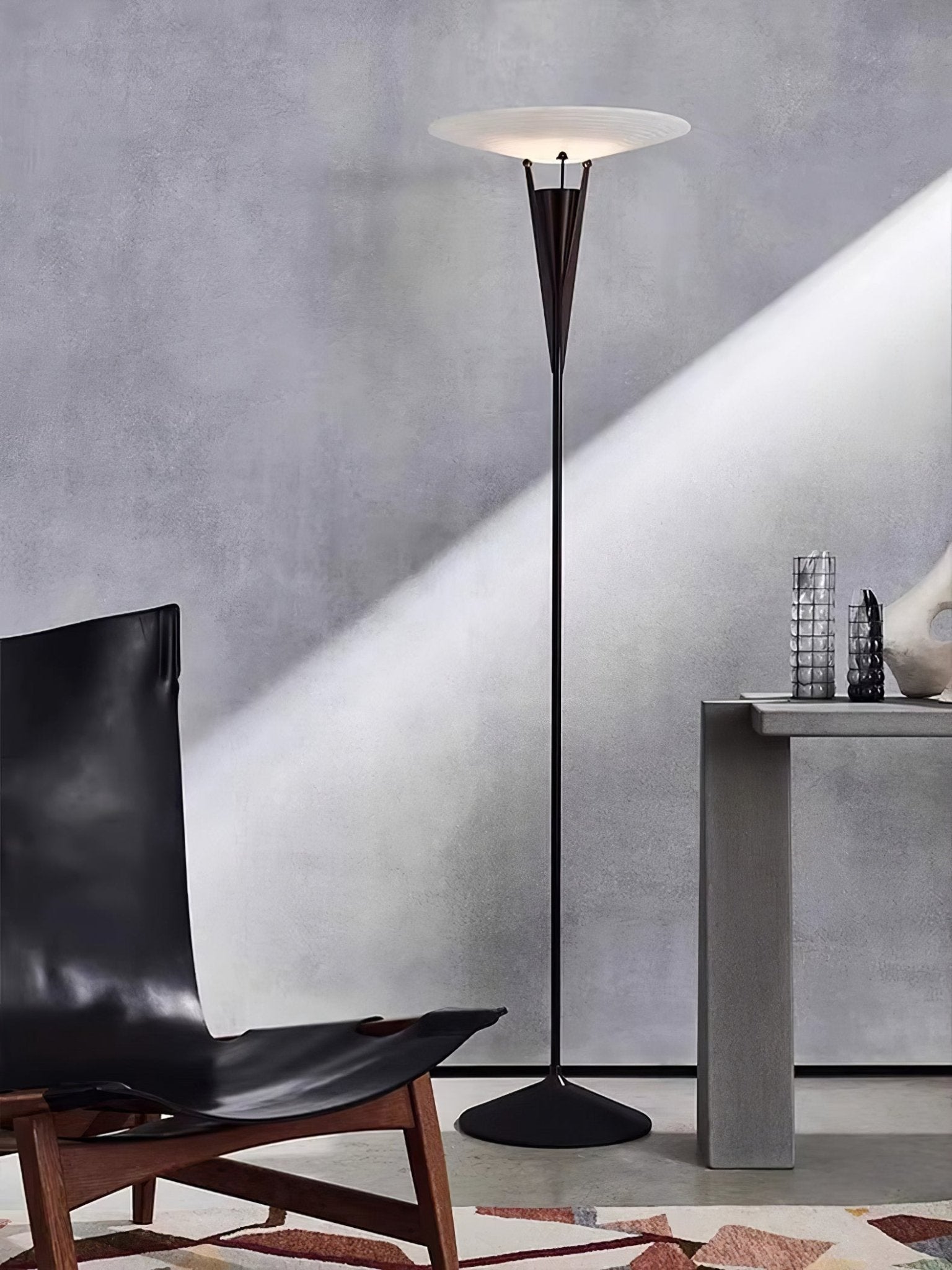 Veloros Cone Alabaster Floor Lamp - Letslighting