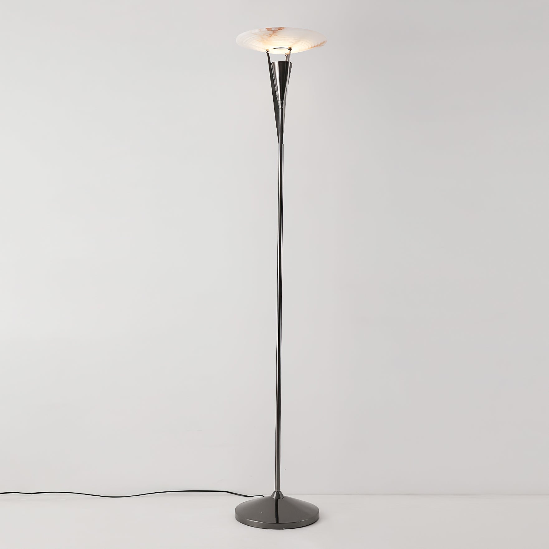 Veloros Cone Alabaster Floor Lamp - Letslighting