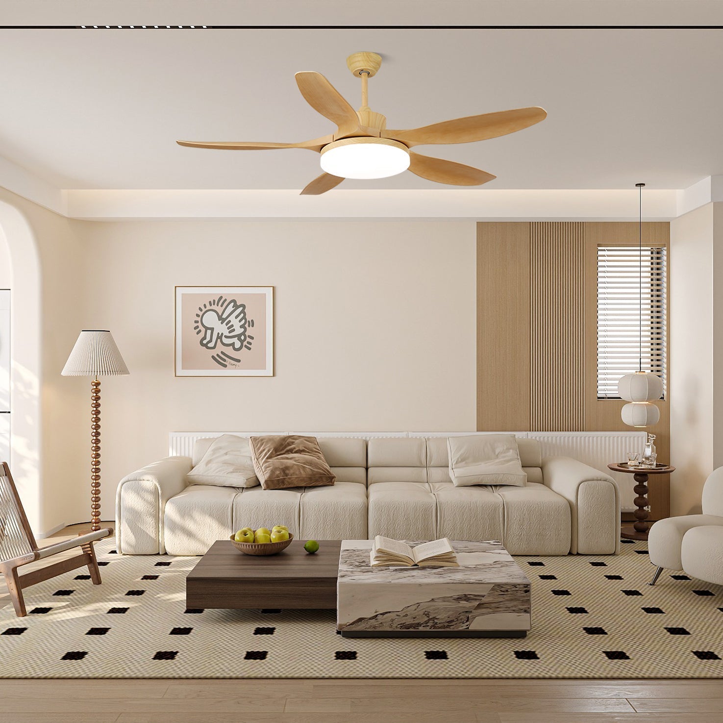 Nielsen Modern Ceiling Fan Light 48/52 Livingroom - Letslighting