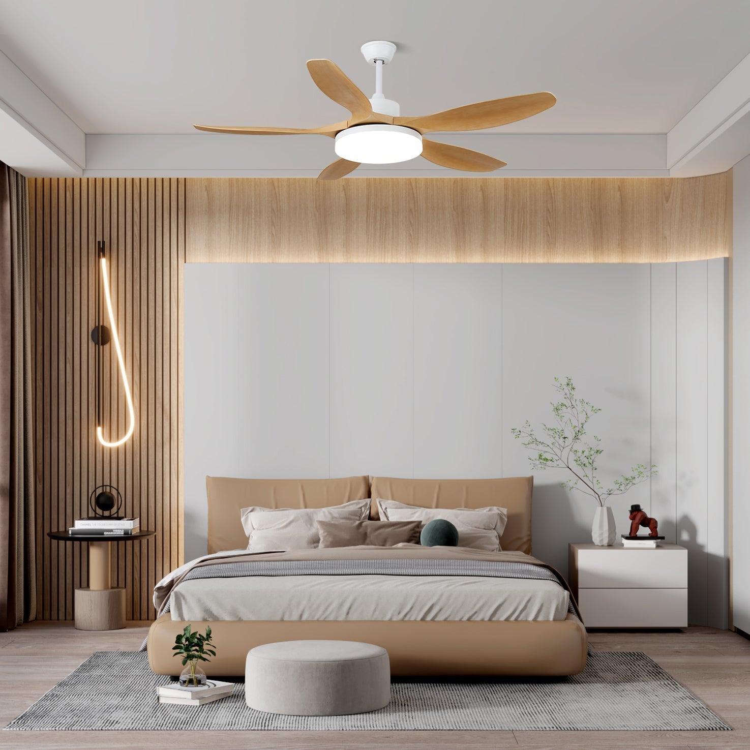 Nielsen Modern Ceiling Fan Light 48/52 Livingroom - Letslighting