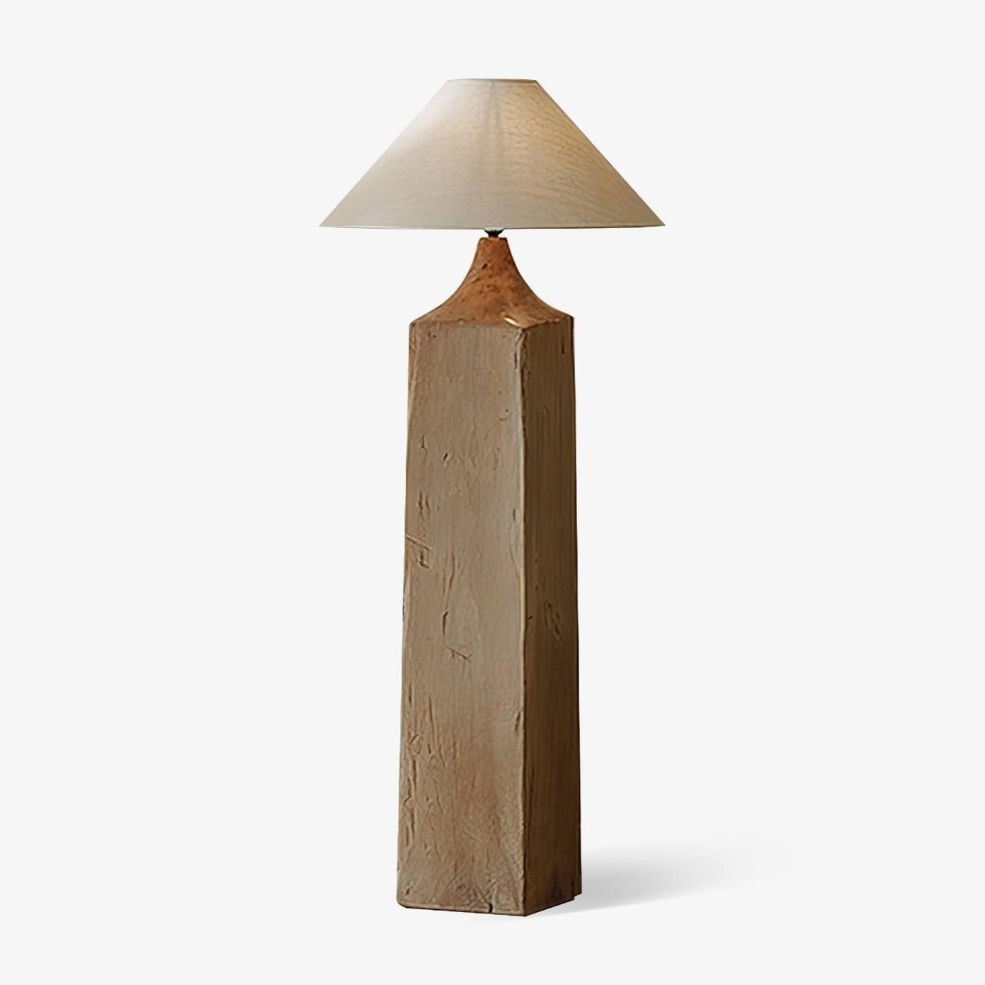 Rustica Timber Column Floor Lamp - Letslighting