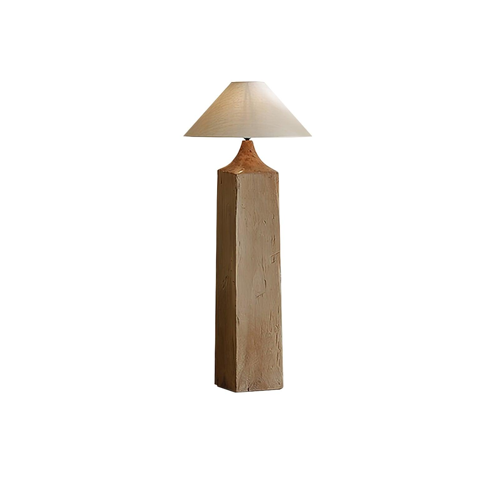Rustica Timber Column Floor Lamp - Letslighting