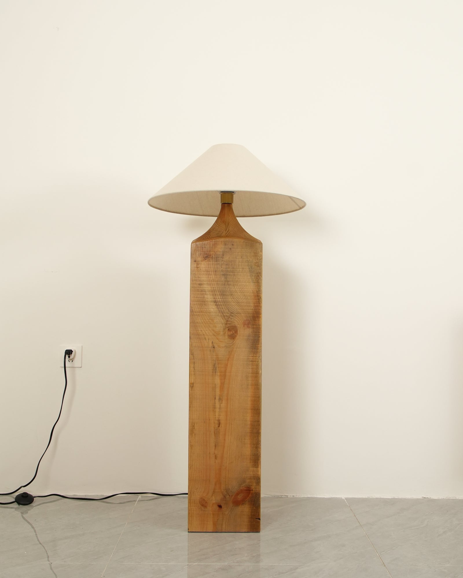 Rustica Timber Column Floor Lamp - Letslighting