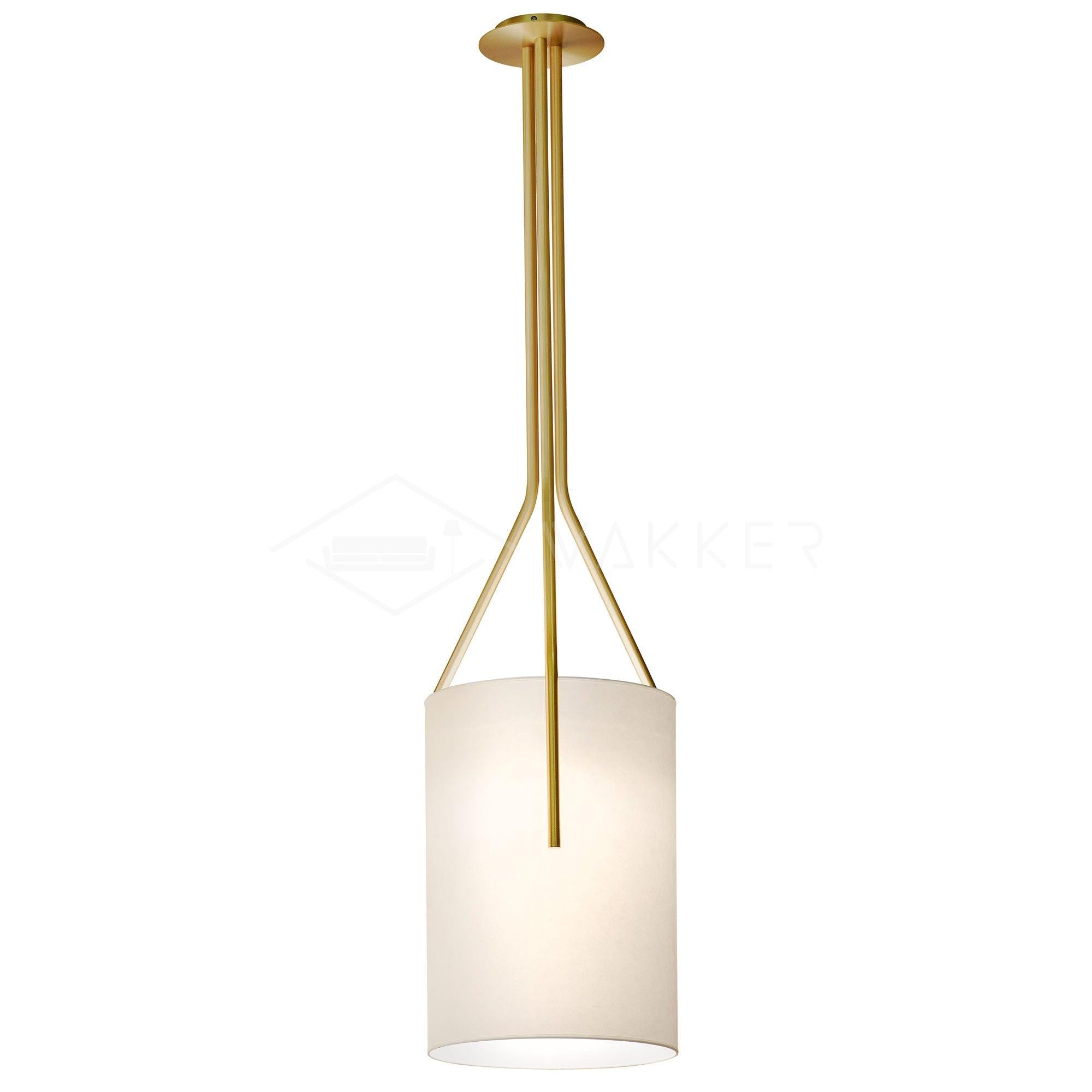 Lustra Chandelier LED 3-Lights Brass Modern - Letslighting