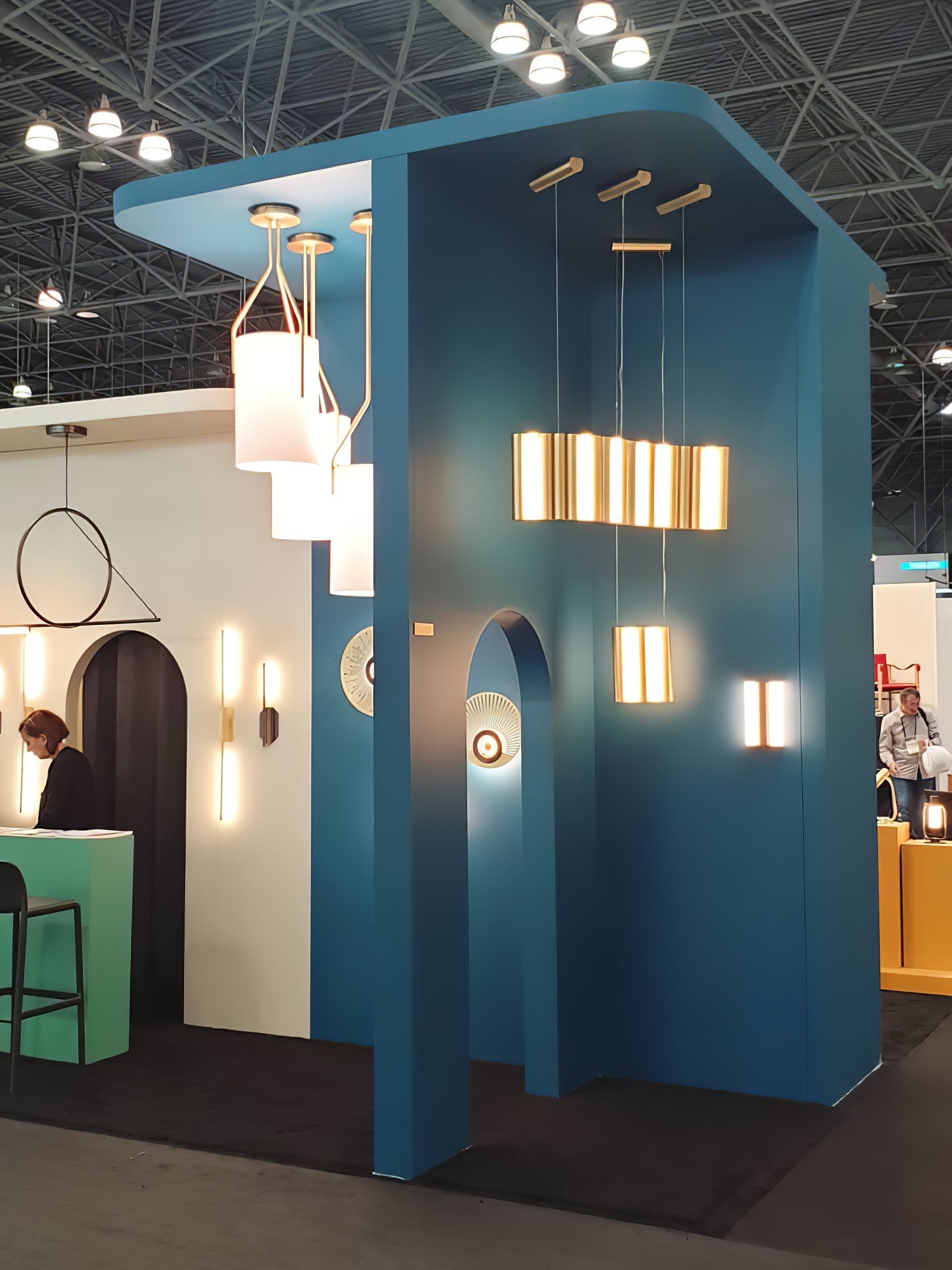 Lustra Chandelier LED 3-Lights Brass Modern - Letslighting