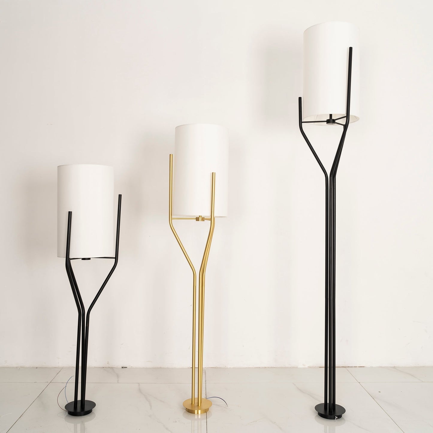 Lustra Chandelier LED 3-Lights Brass Modern - Letslighting