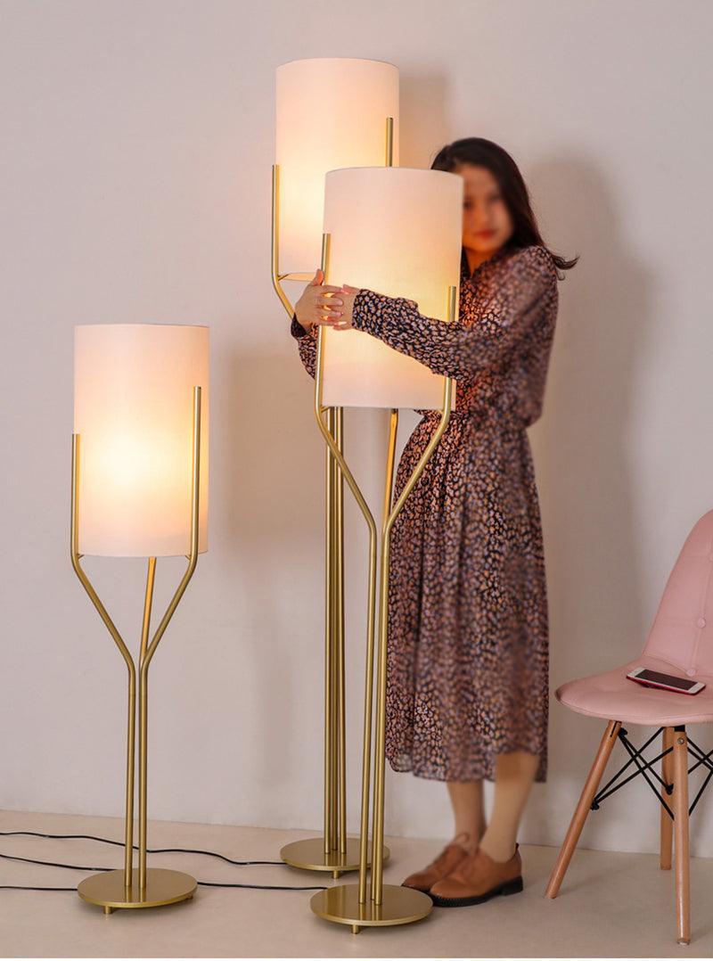 Evvynor Glam Brass Floor Lamp - Letslighting