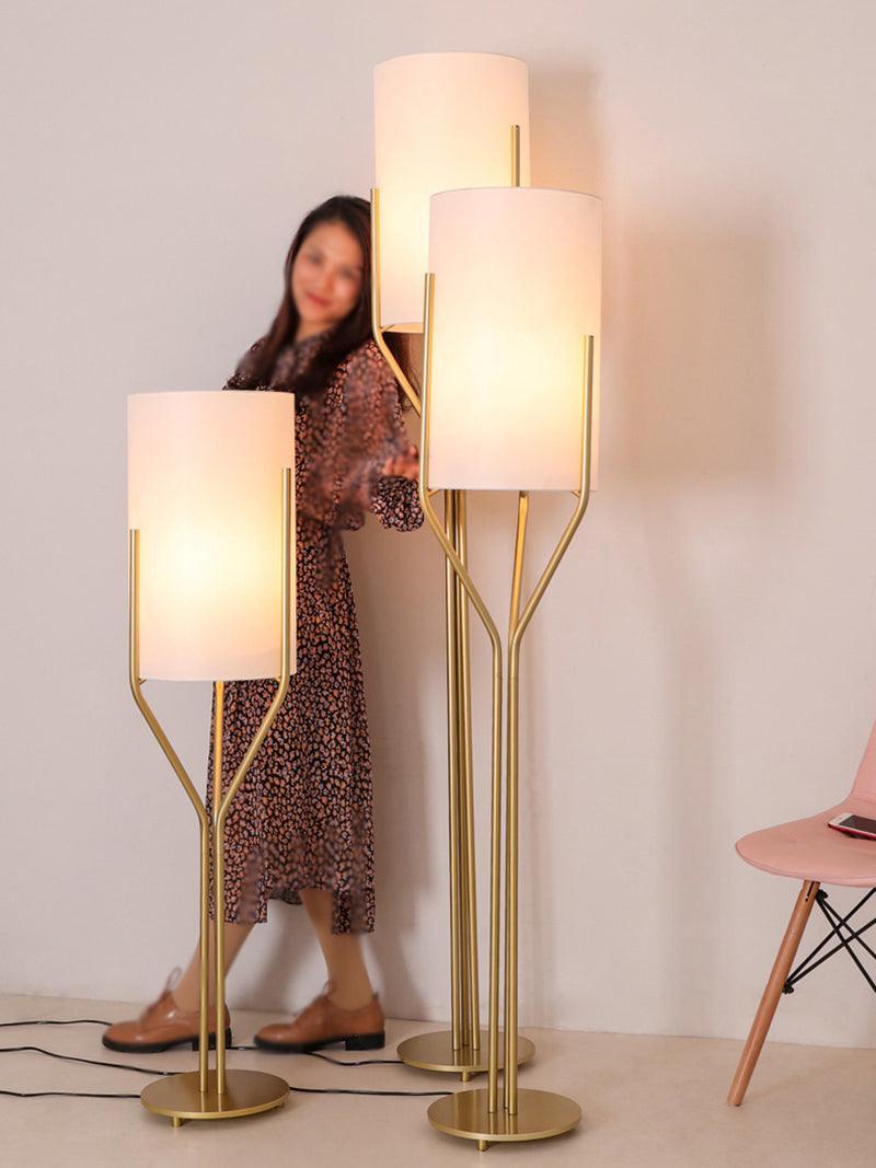 Evvynor Glam Brass Floor Lamp - Letslighting