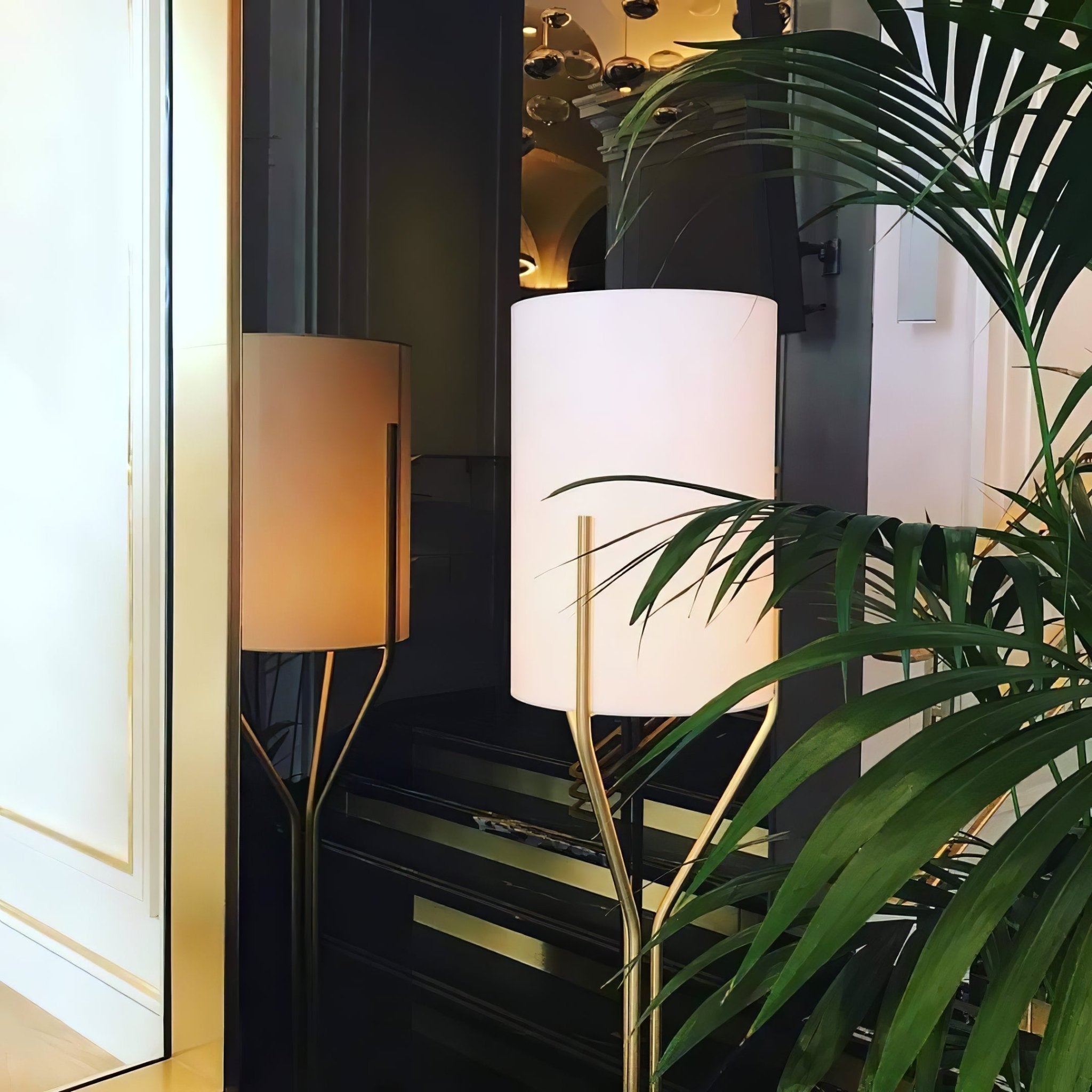 Evvynor Glam Brass Floor Lamp - Letslighting