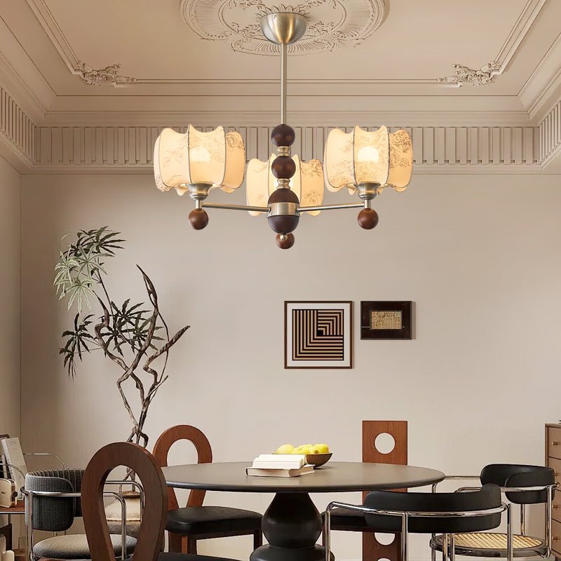 Ephaos Elegance Vintage Floral Wood Chandelier - Letslighting