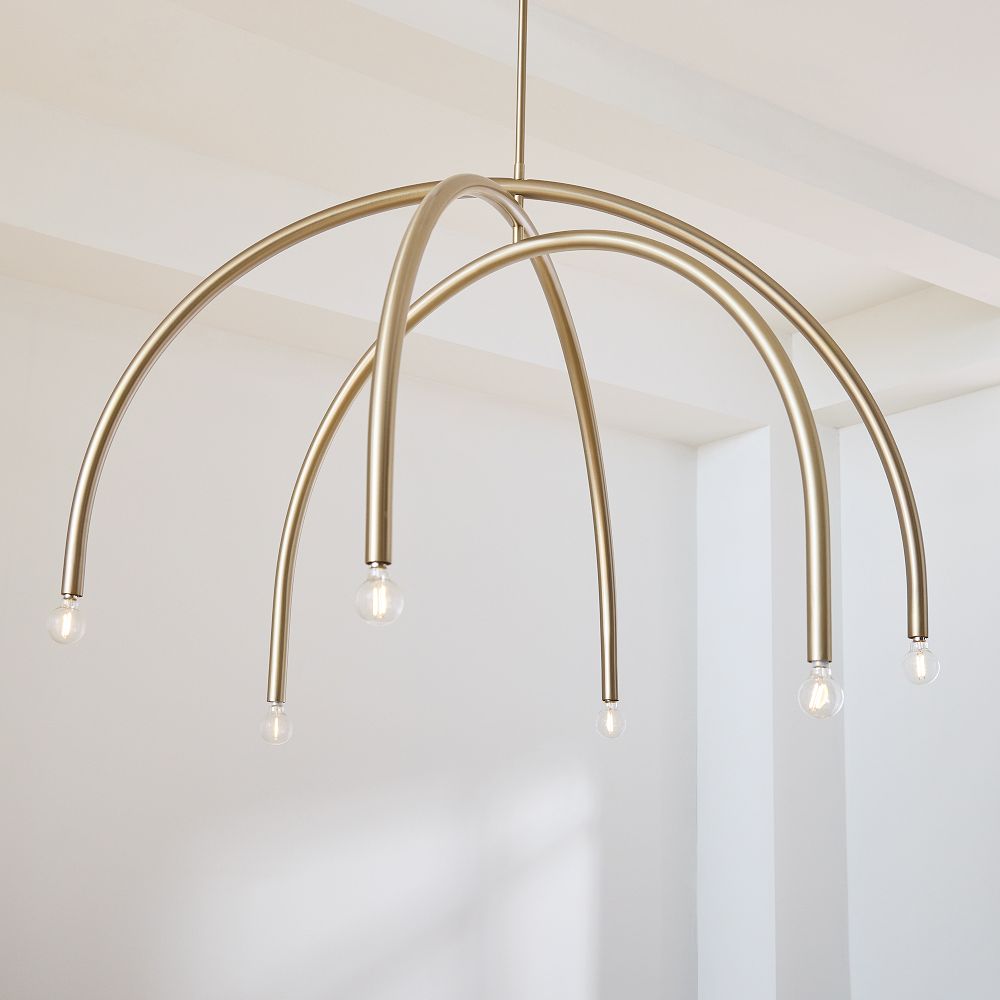 Hadden Modern Minimalist Brass Chandelier - Letslighting