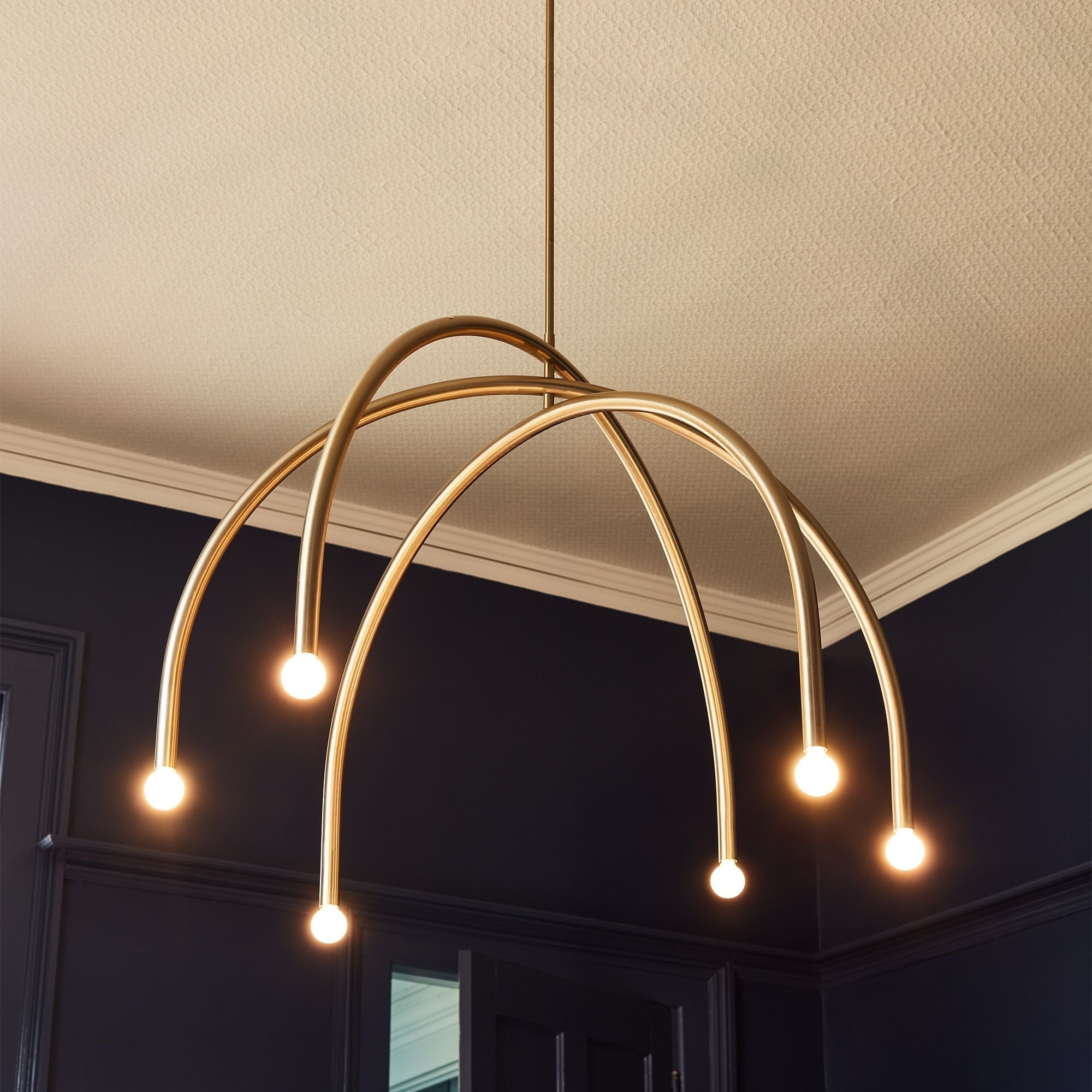 Hadden Modern Minimalist Brass Chandelier - Letslighting
